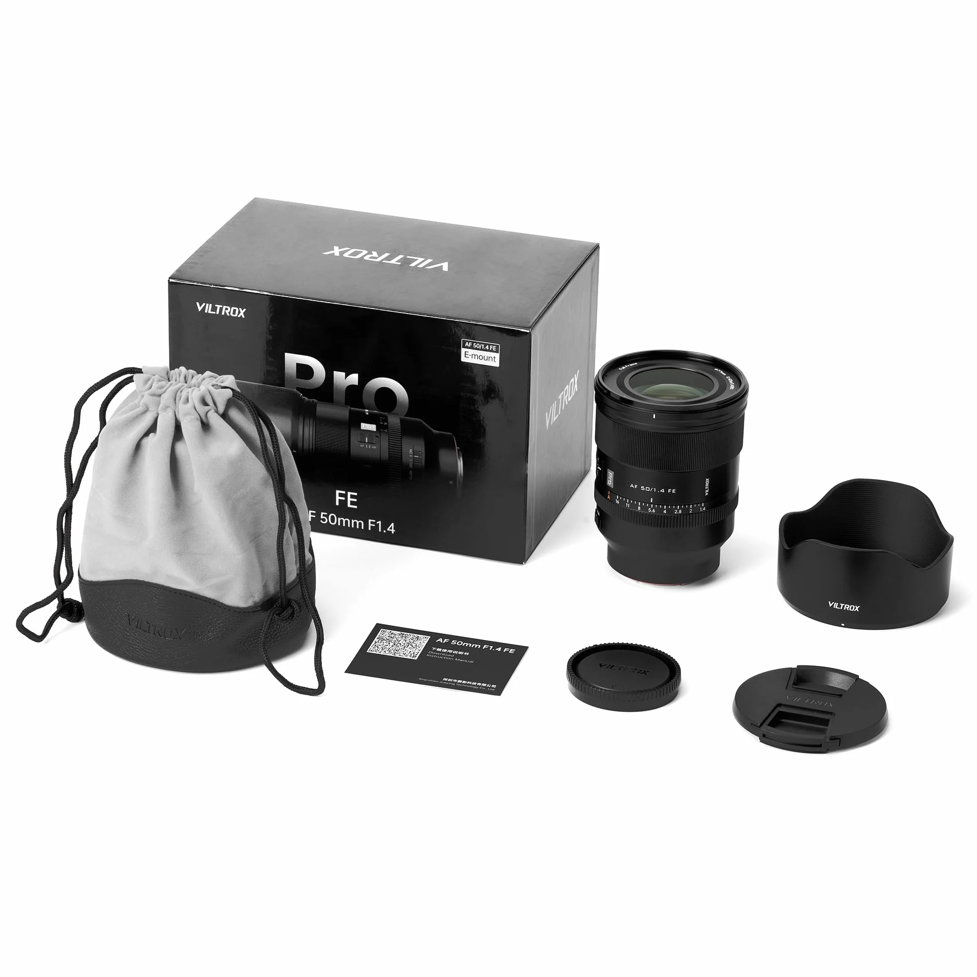 Obiektyw VILTROX AF 50mm F1.4 Pro FE, obiektyw z automatycznym ustawianiem ostrości, pełna klatka F1.4, jasna przysłona, obiektyw główny, kompatybilny z Sony a7, a7II, a7III, a7R, a7RII, a7RIII, a7RIV