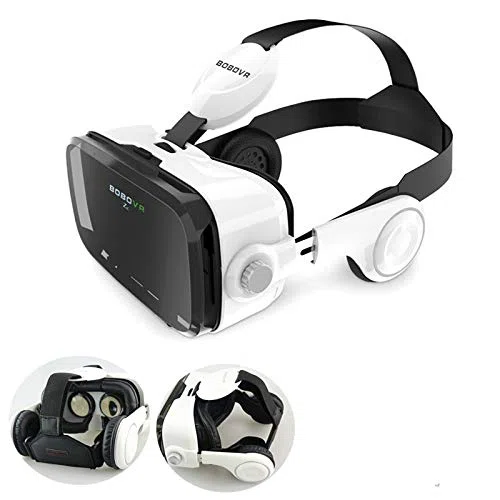 Hanks' sklep Fluid Phone 3D tekturowy kask wirtualna rzeczywistość okulary VR zestaw słuchawkowy stereofoniczne pudełko (czarne) okulary VR PP (kolor: Biały)