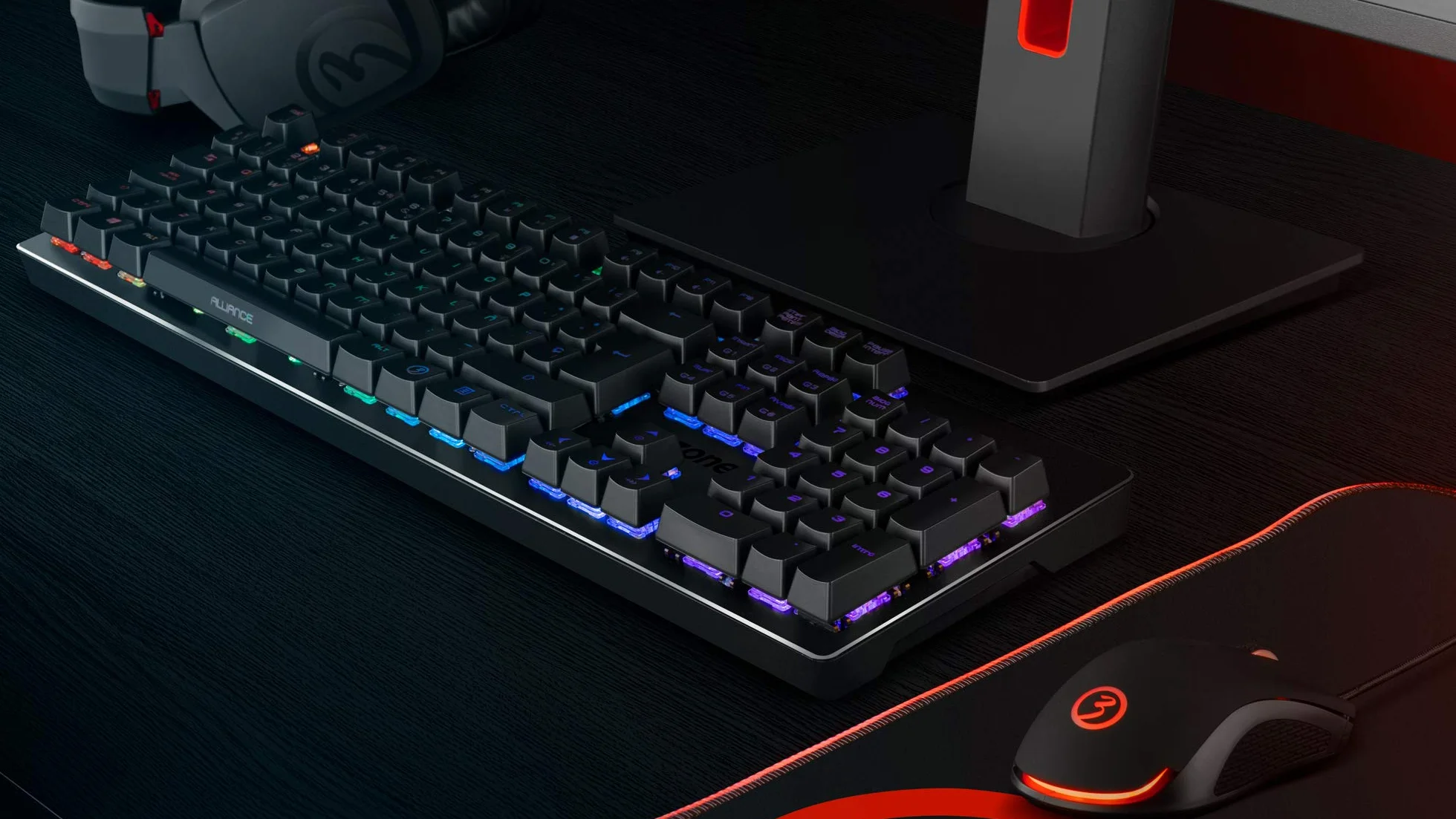 Ozone Gaming Gear Alliance Podświetlana Klawiatura Hybrydowa Czarna