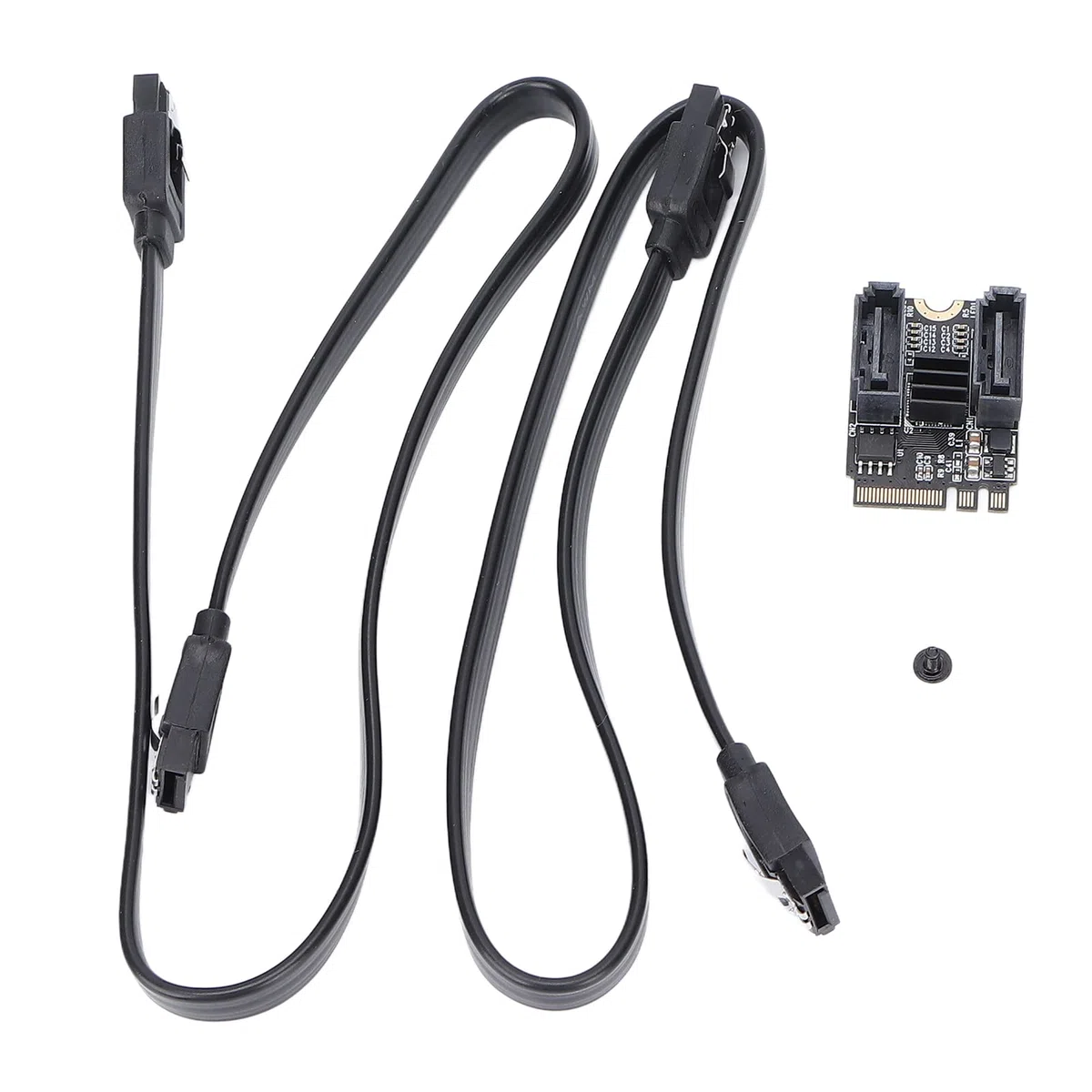 Karta adaptera HDD, chipset Jmb582, podwójny port 6Gbps szybki transfer, M2 do SATA3.0 Obsługa 2 portów SATa, rozszerzenie PCI Express dla Win dla systemu Linux