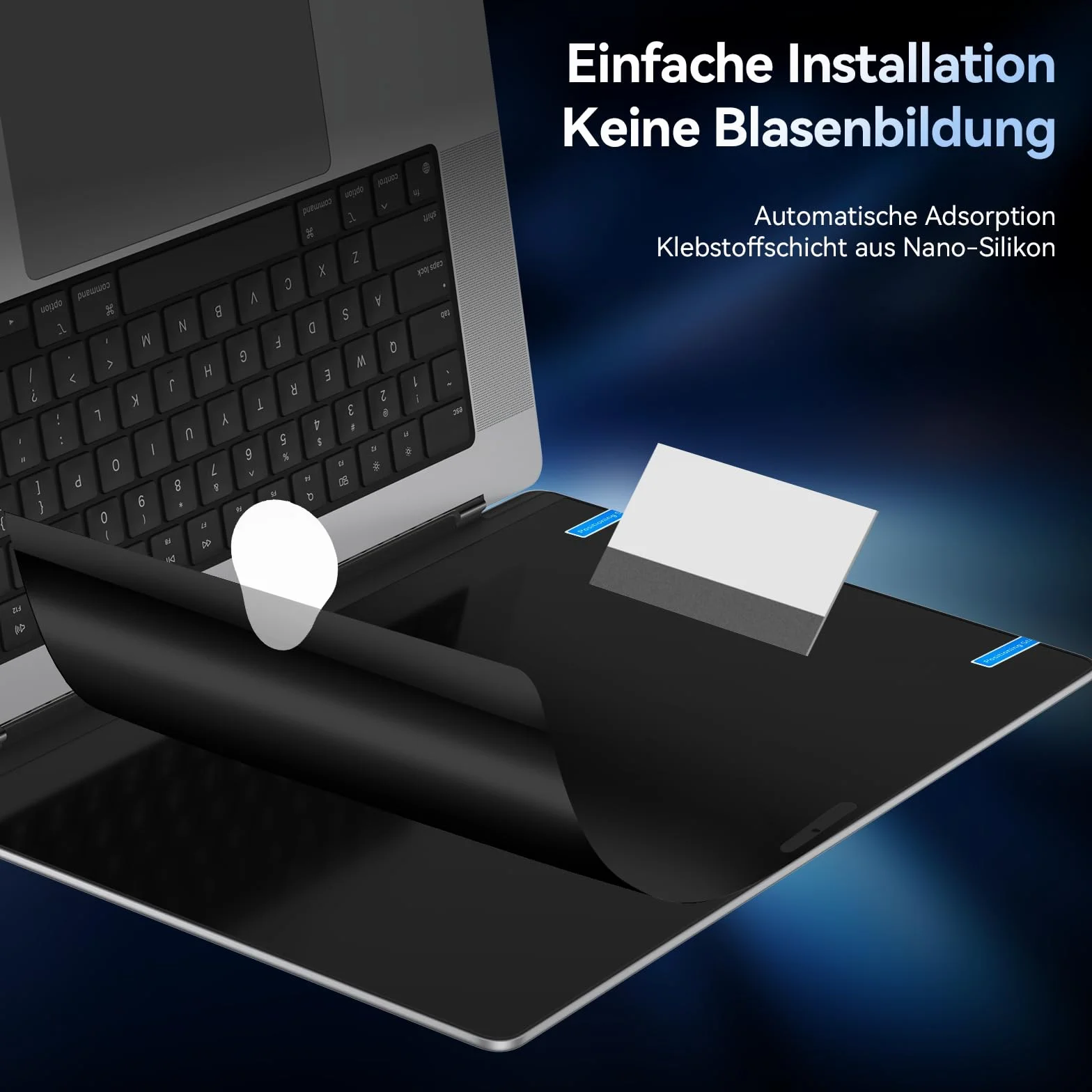Filtr maskujący 360° do MacBook Air 13 (2018-2021, M1) i MacBook Pro 13 cali (2016-2022, M1, M2), ochrona przed niebieskim światłem