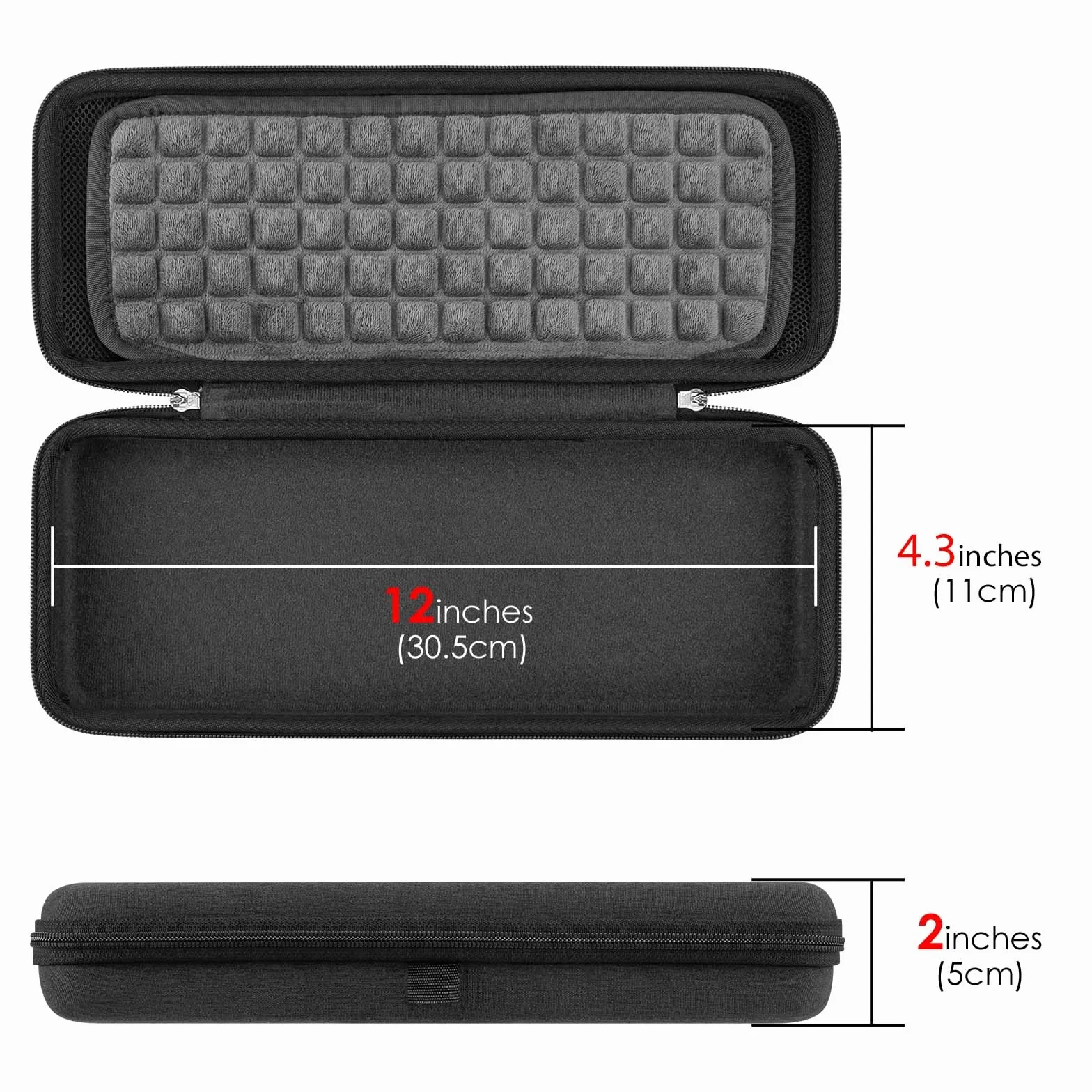 Etui podróżne na klawiaturę 60% 61-klawiszowa, torba ochronna do przechowywania, kompatybilna z Razer Huntsman