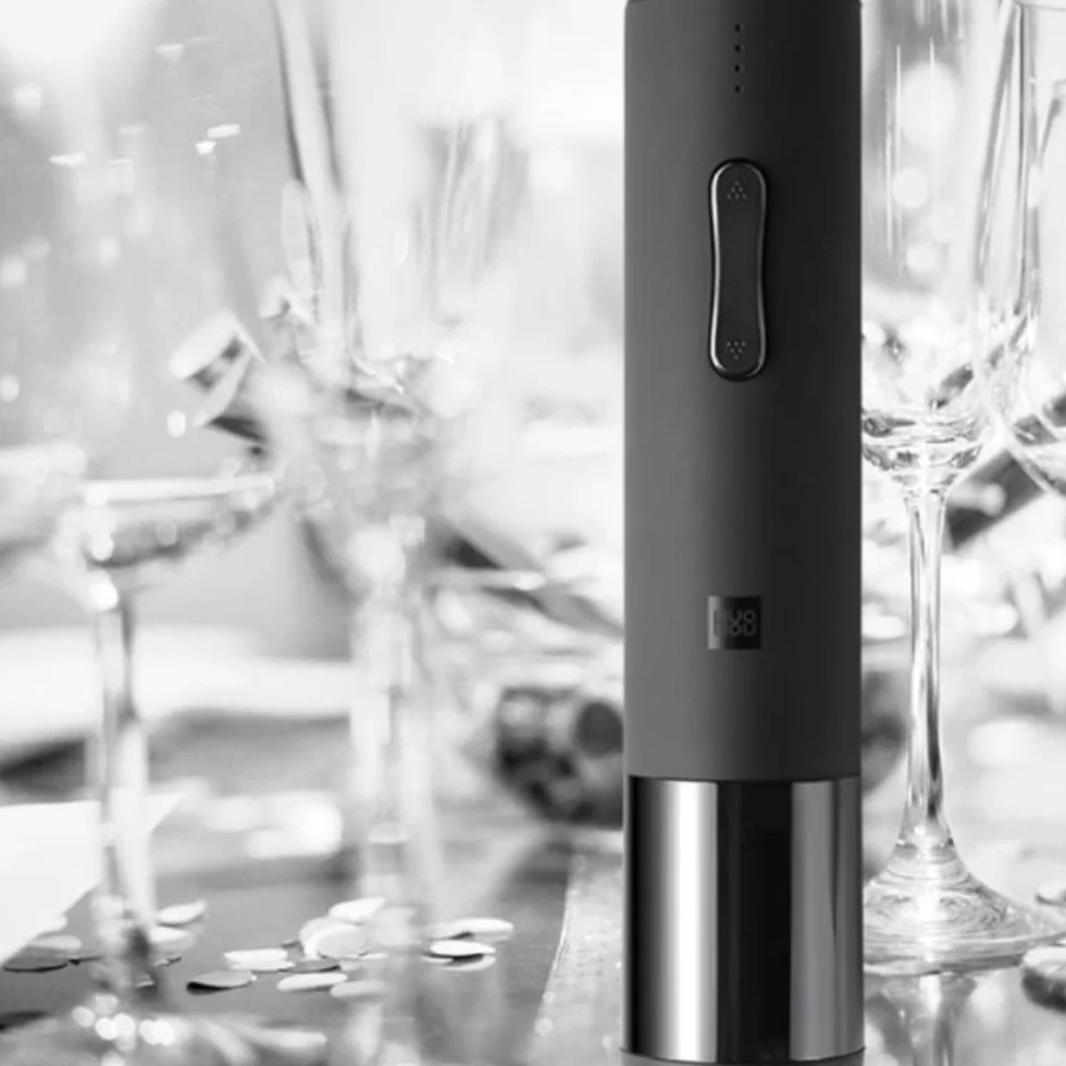 Xiaomi Huohou Elektryczny otwieracz do wina Deluxe zestaw czarny UE