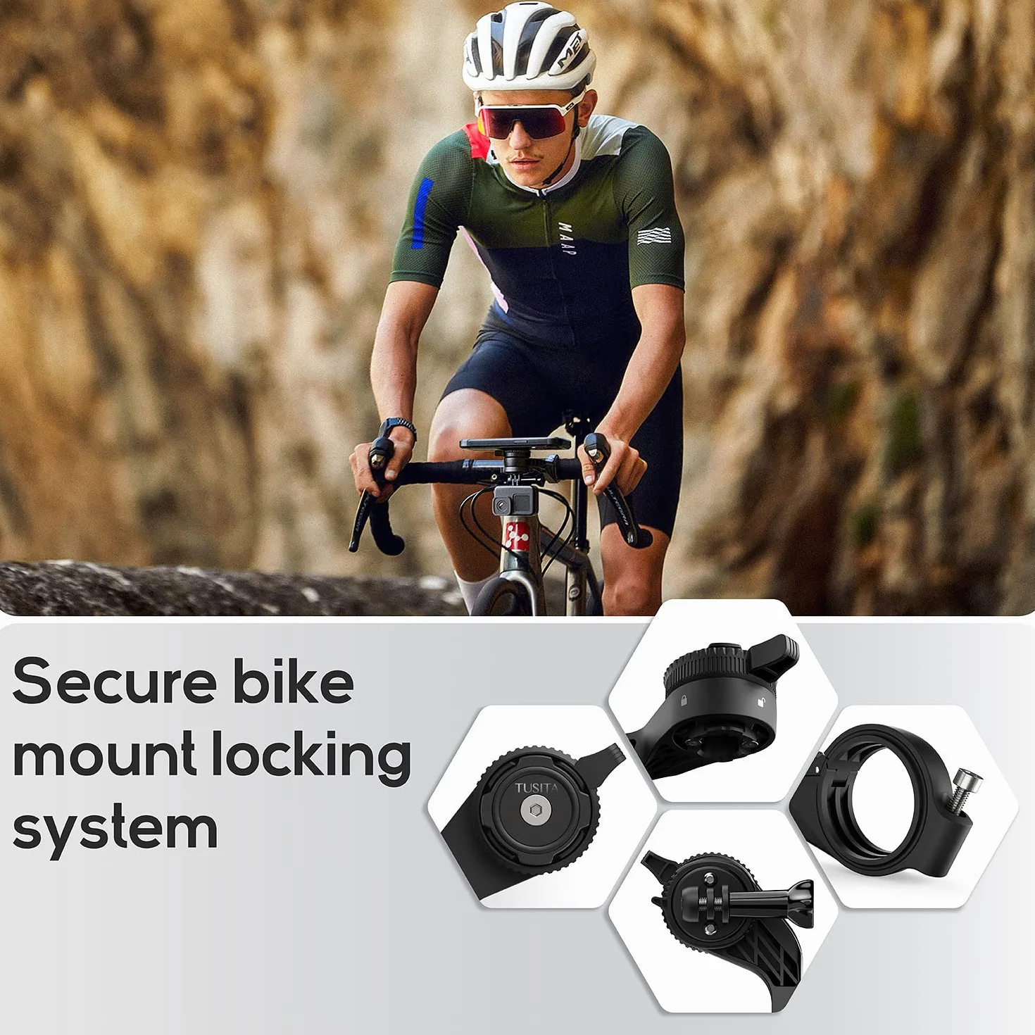 TUSITA Twist Lock Out Front Mount PRO - Kolarstwo