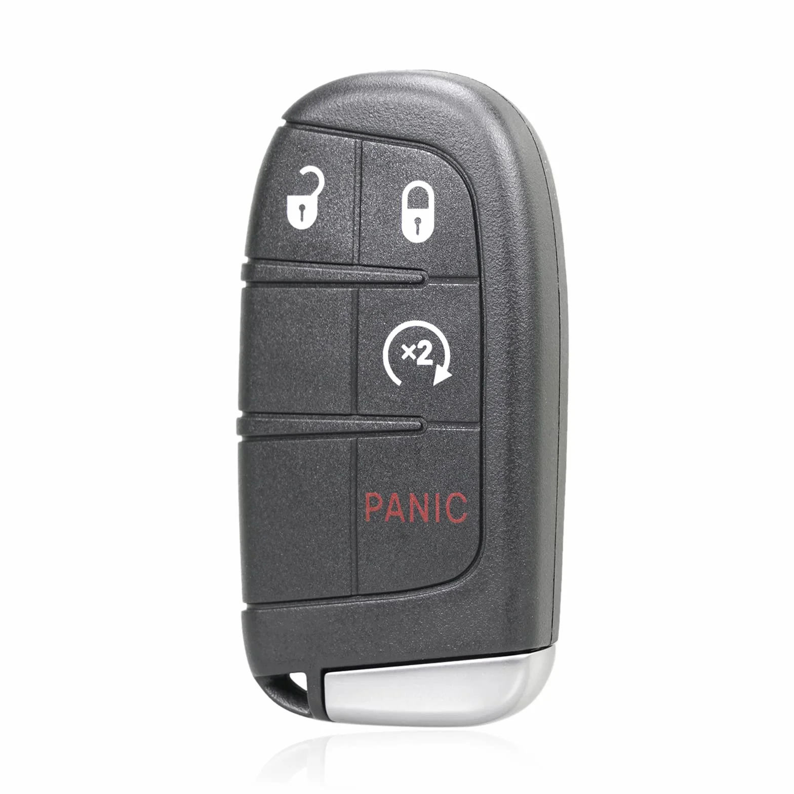 Unifizz 433 MHz 4 przyciski bezkluczykowe zdalne wejście breloczek samochodowy czarny M3N-40821302 do Dodge- Journey 2011-2020 46 chip