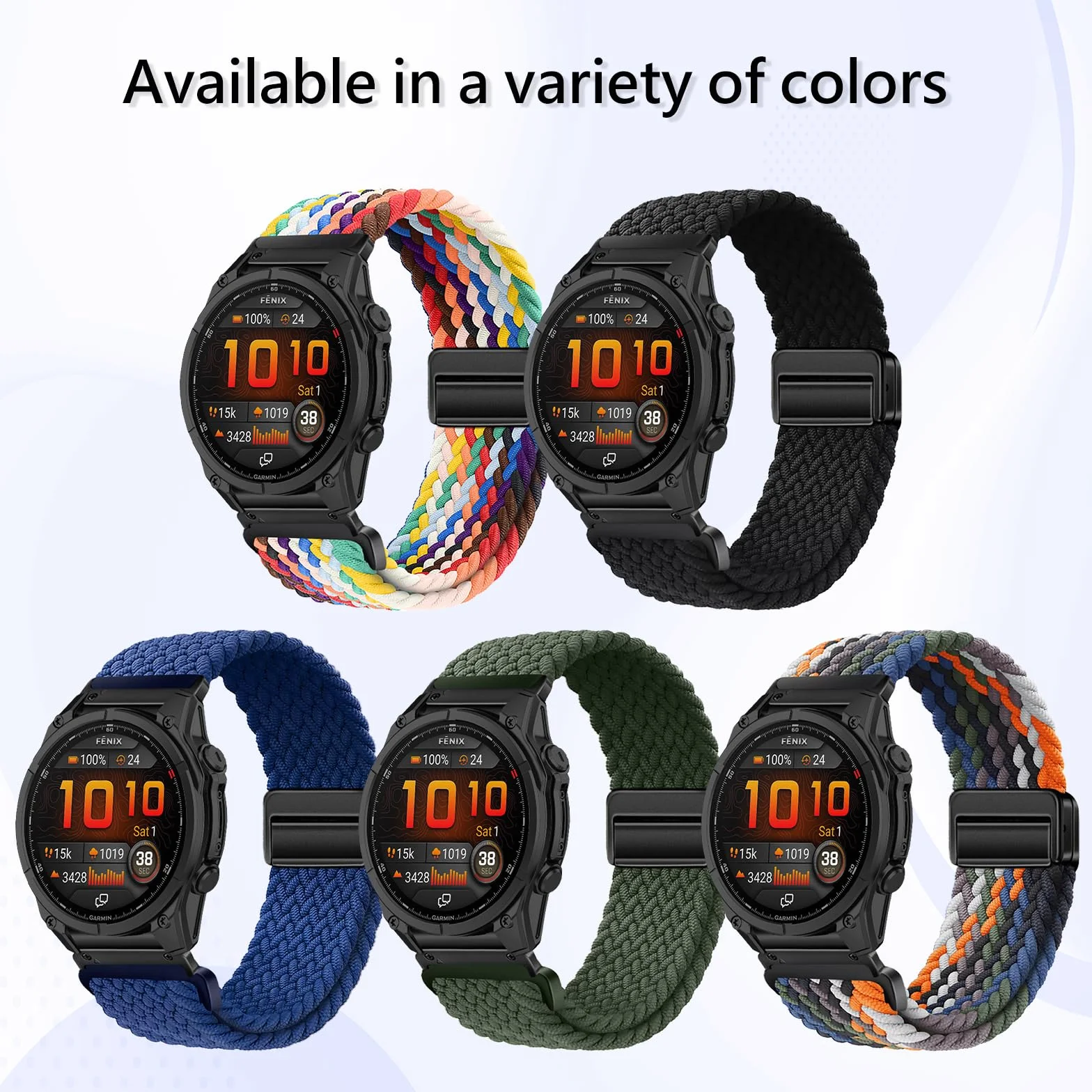 ZoRoll Paski Quickfit 26 mm do Garmin Fenix 8 pro 51 mm/8/7X Pro/7X/6X, magnetyczny nylonowy regulowany