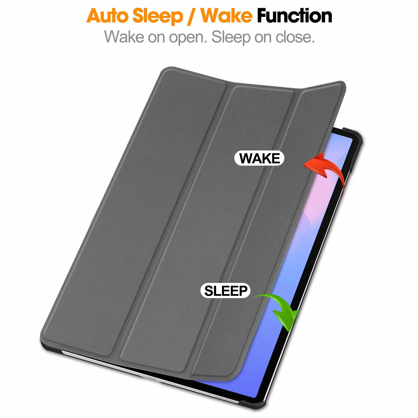 Etui na Tablet PC Kompatybilny z Samsung Galaxy Tab S10 FE Plus/S10 FE+ 13,1 cala X620 / X626B Etui na tablet Tri-Fold Multi-Viewing Angle, Lekkie etui ochronne Twarda obudowa PC, Automatyczne wybudza