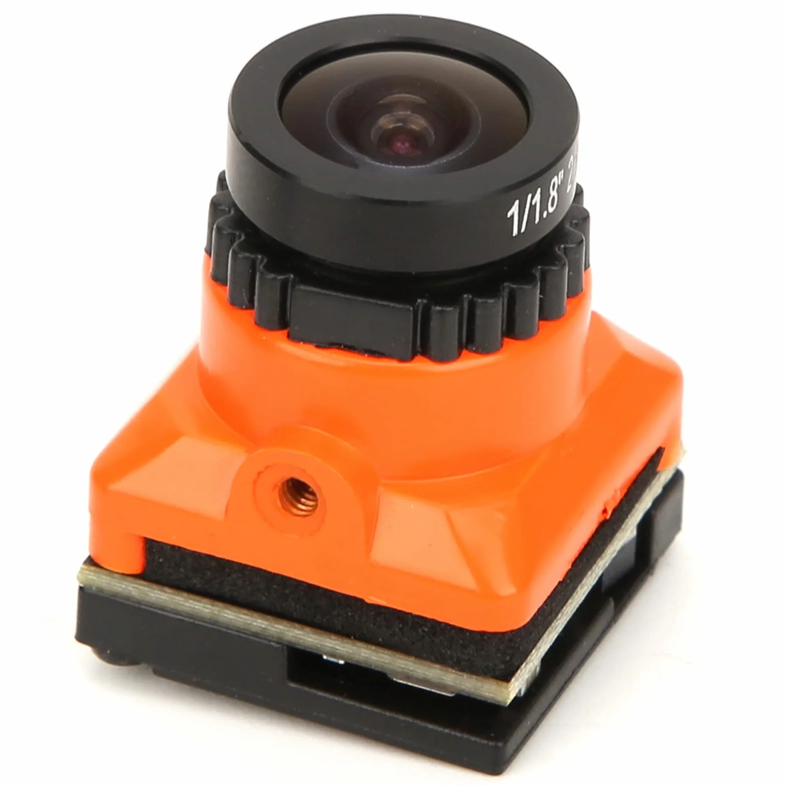 Kamera Oumefar FPV o Wysokiej Rozdzielczości 1500TVL 2,1 MM Obiektyw OSD dla Drona Quadcoptera FPV Pomarańczowa Kamera Drone