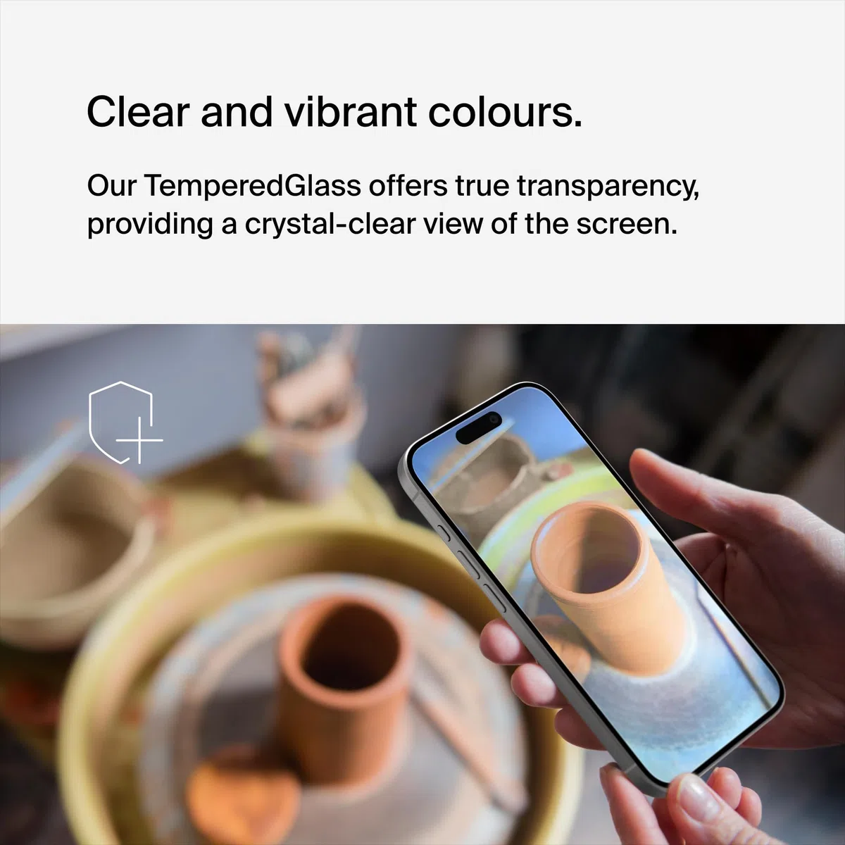 Belkin ScreenForce TemperedGlass Powlekane szkło ochronne do iPhone'a 15 Pro, przejrzyste, odporne na zarysowania, z ramką Easy Align do mocowania bez pęcherzyków powietrza, 2 szt, Amazon Exclusive