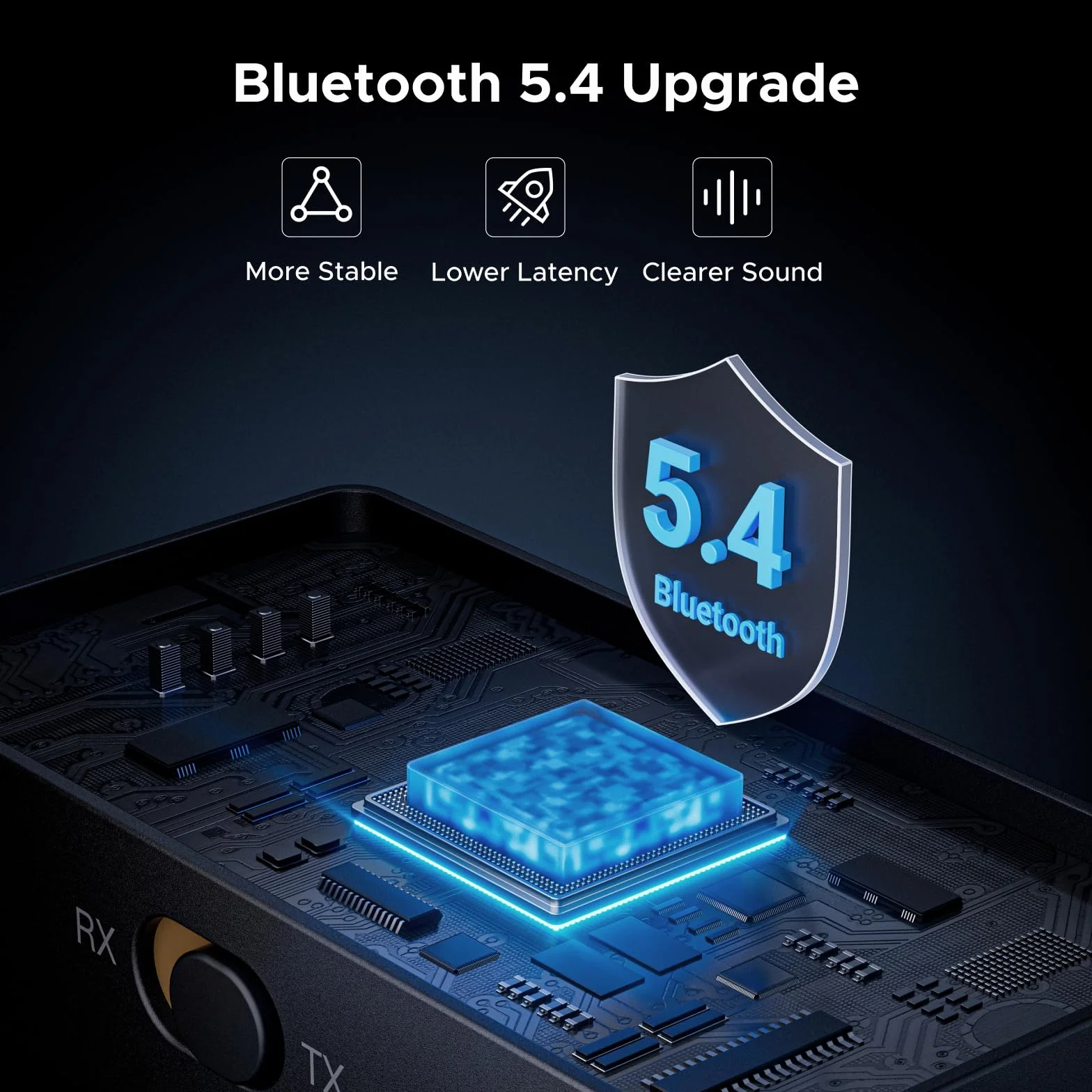 UGREEN Aux Bluetooth Adapter do samochodu 2w1 Jack Bluetooth Adapter z wyświetlaczem LED Odbiornik nadajnika Bluetooth do 2słuchawek, stereo, TV Odbiornik nadajnika Bluetooth do telefonu komórkowego