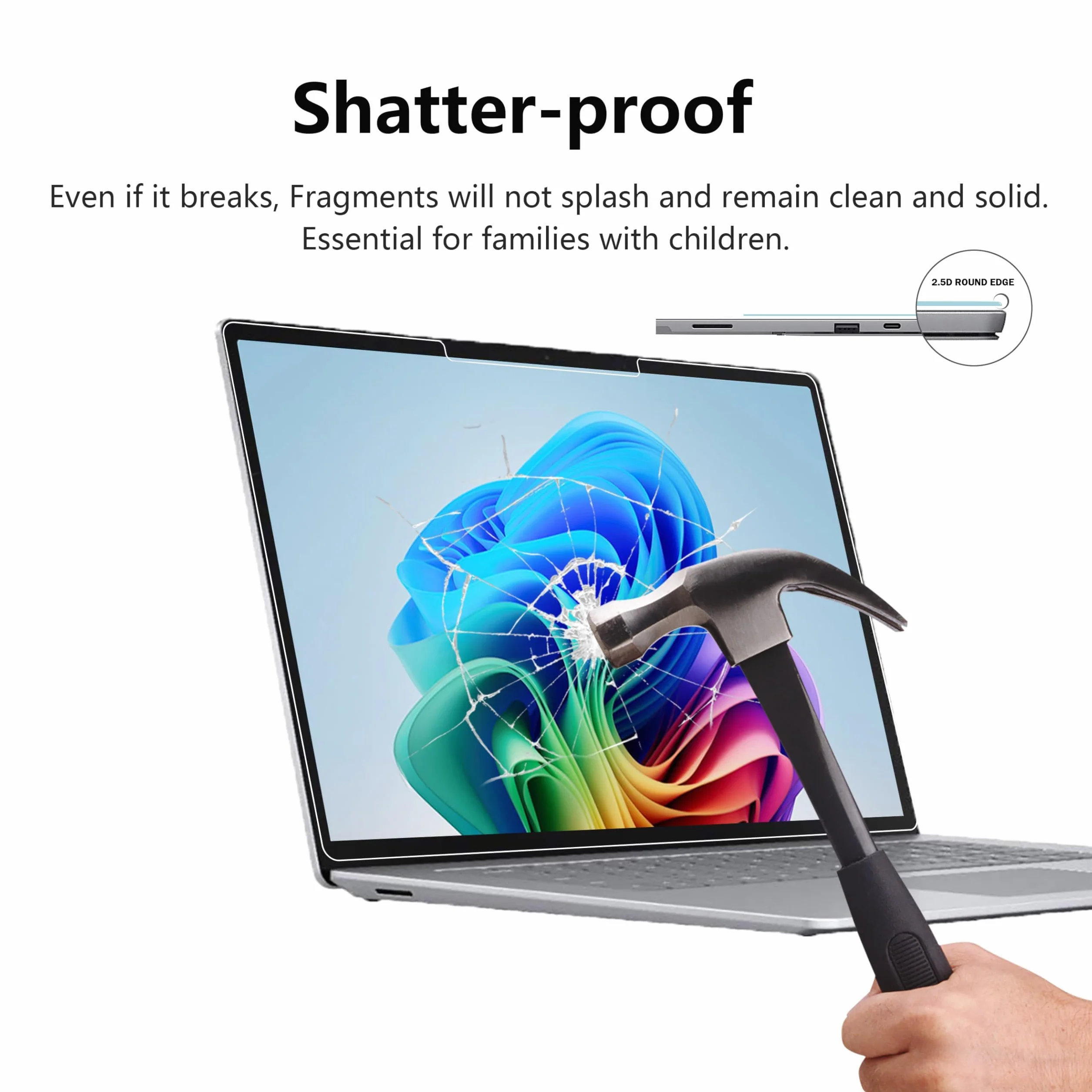Adeway Ochraniacz ekranu do Microsoft Surface Laptop 7 szkło hartowane 13,8 cala