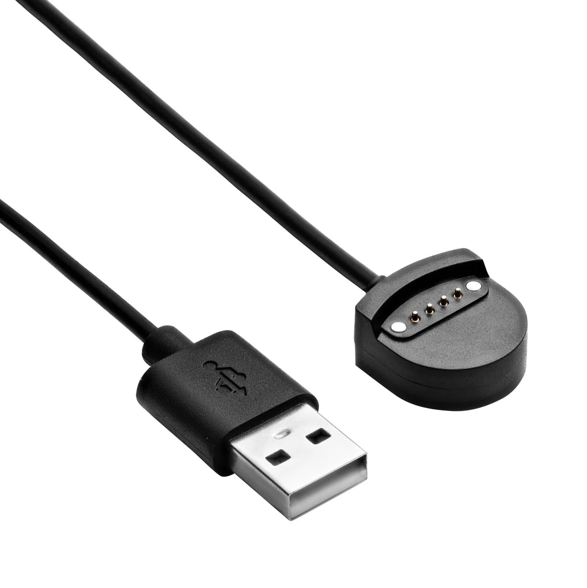 AKYGA AK-SW-56 kabel do ładowania USB, kompatybilny z Ticwatch S/E, 1 m, czarna ładowarka