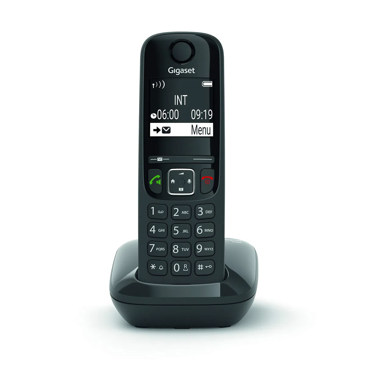 Gigaset AS690 Duo - Bezprzewodowy telefon stacjonarny - 2 słuchawki - Czarny