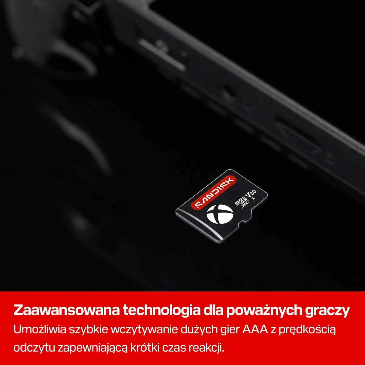 SANDISK Karta microSD do konsoli ROG Xbox Ally (X) 1 TB, oficjalna licencja Xbox (prędkości odczytu do 200 MB/s2, prędkości zapisu do 140 MB/s)