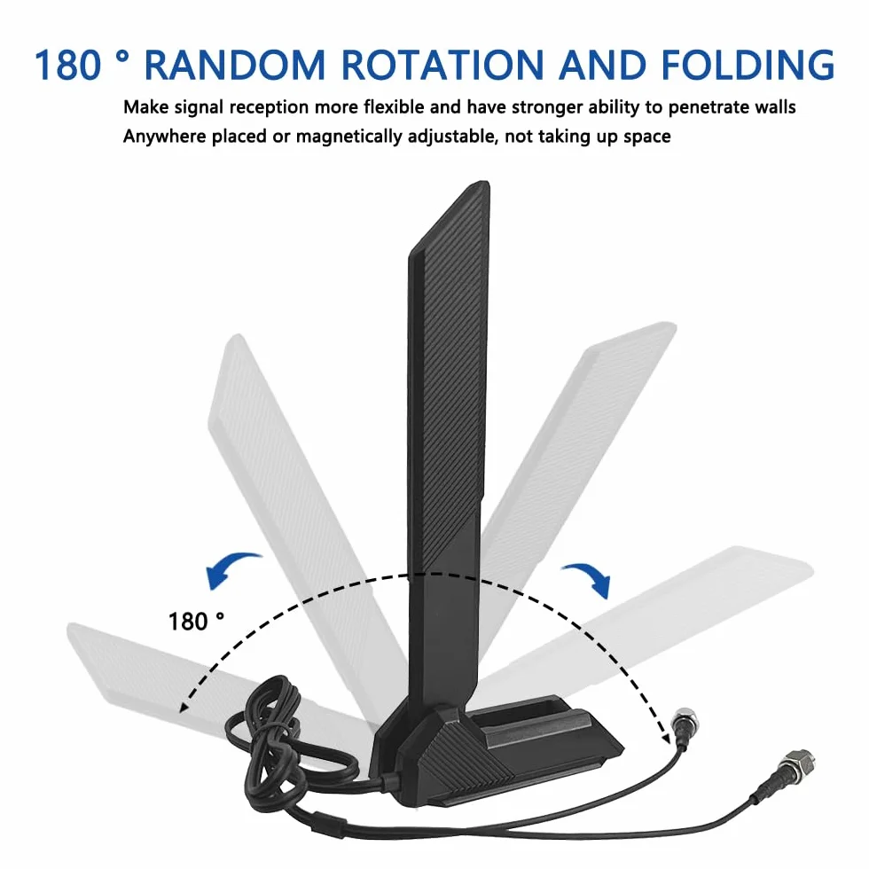 Gintai RP-SMA Dual-Band WiFi 6E antenowy dla ASUS ROG Strix B550-F Gaming WiFi II/B550-PLUS/Prime B450M-A II/ROG Strix B650-A B650-PLUS B650E-F B550-A B760-I Z690-I Z790-Plus Z790-A Z790-E