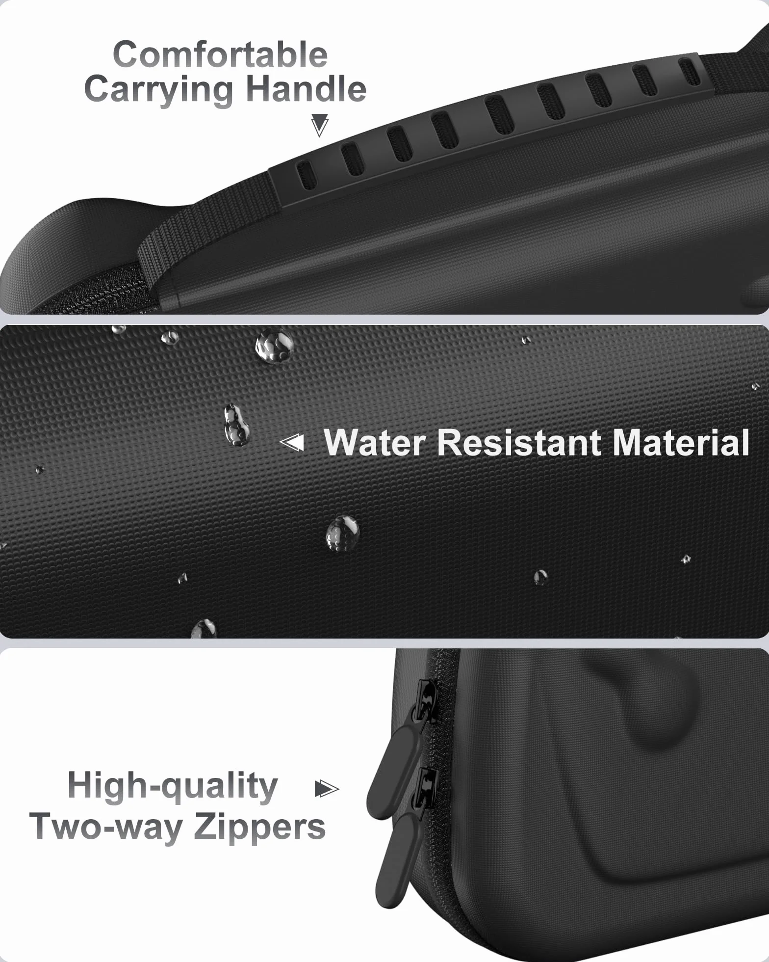 ProCase Torba na 2025 ASUS Rog Xbox Ally / Rog Xbox Ally X, Twarde antypoślizgowe etui ochronne na konsolę i akcesoria - czarny