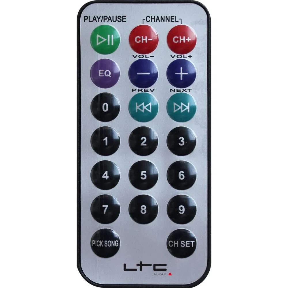 LTC - ATM2000USB-BT - Wzmacniacz stereo 2 x 50 W - USB, SD i Bluetooth - Srebrny