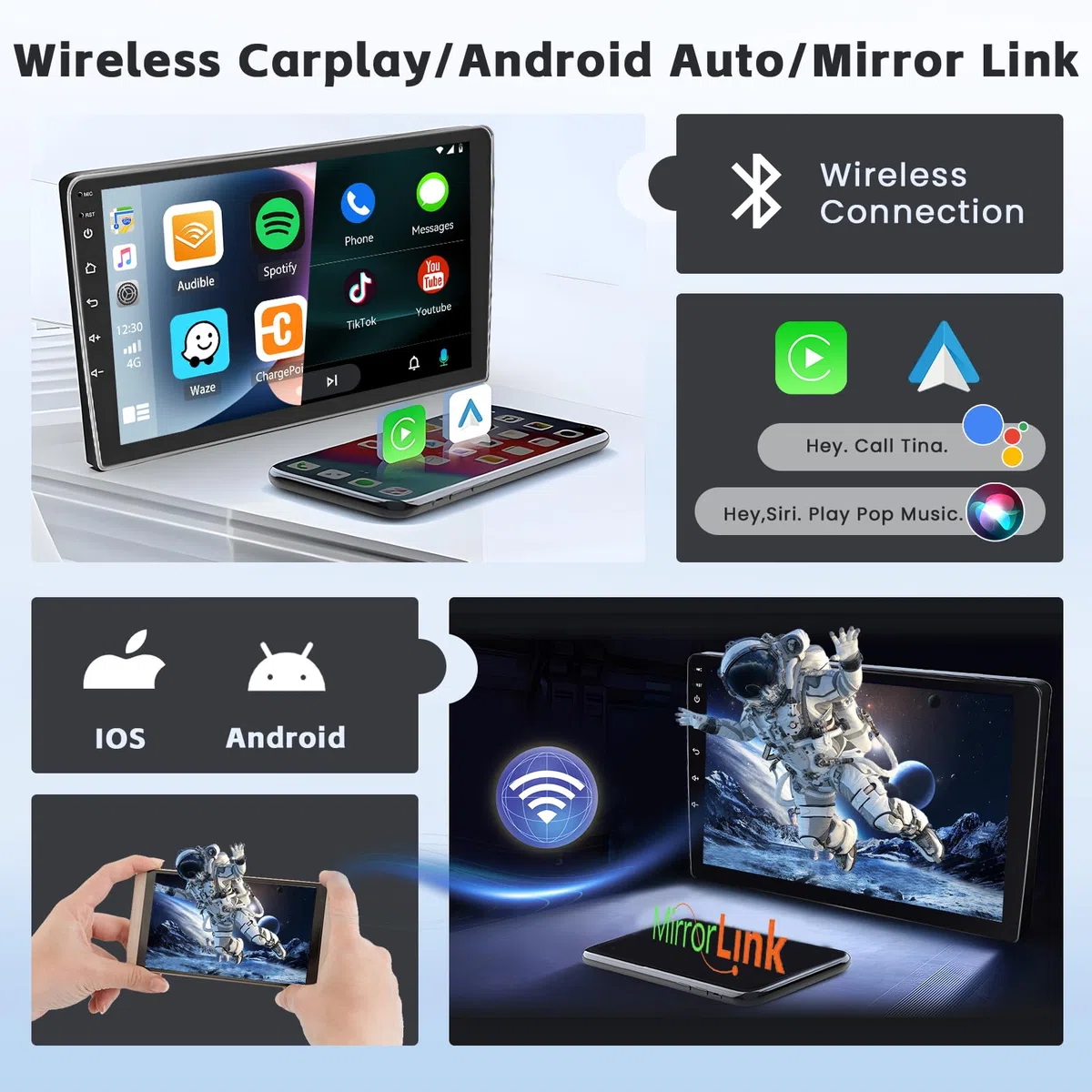 5G WiFi 4+64G Android Radio dla Suzuki Swift 2011-2017 Bezprzewodowe Carplay Android Auto, 9-calowy IPS Ekran z Nawigacją Bluetooth 5.0 FM/RDS SWC Kamera Cofania