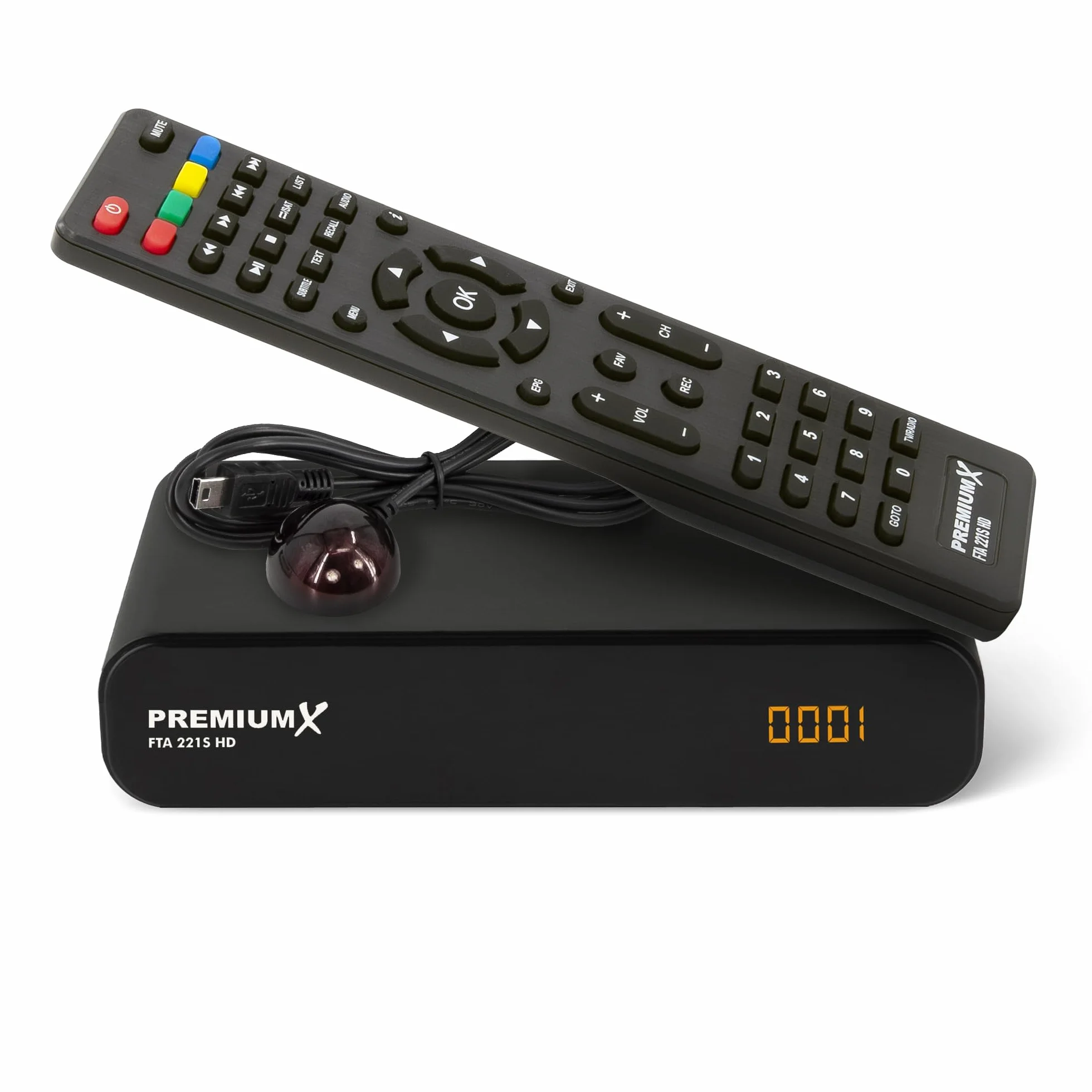 Odbiornik satelitarny DVB-S2 FTA HD 221S Unicable HDMI SCART USB Media Player