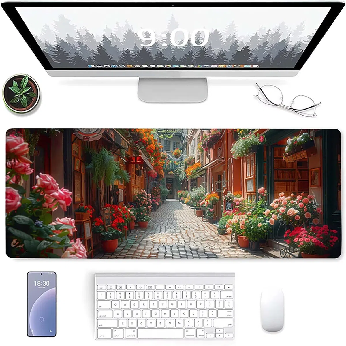 Gamingowa podkładka pod mysz, 1500 x 800 mm, czerwona, ze szwanymi krawędziami, wodoodporna, antypoślizgowa, gumowa podstawa, XXL na PC, akcesoria biurowe, akcesoria gamingowe, laptop, prezent dla