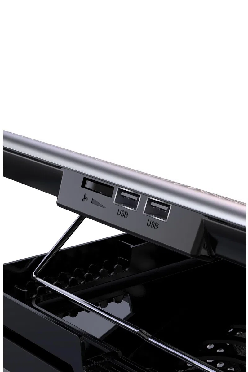 Frisby Fnc-5260St 6 wentylatorów cichy aluminiowy stojak chłodzący do notebooka pasuje do 43.2 cm