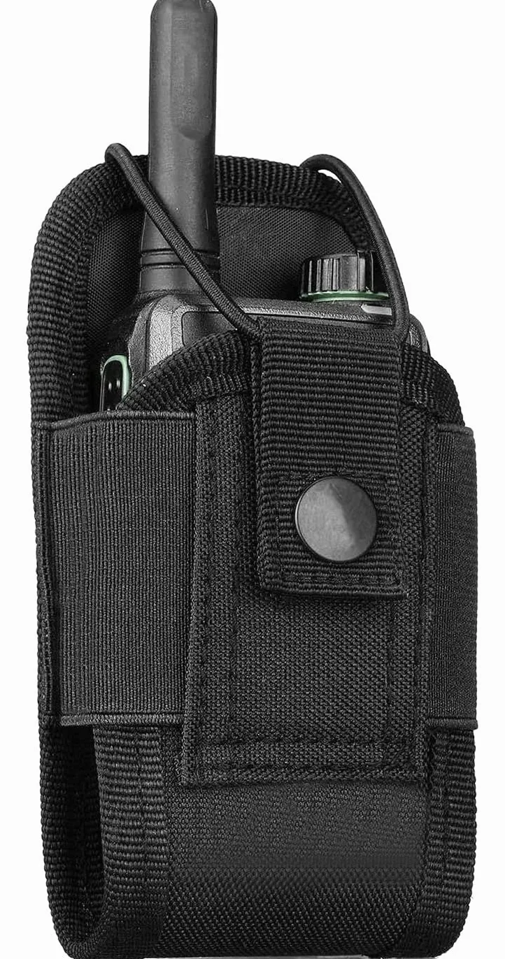 Molle Uchwyt na radio taktyczny Walkie-Talkie torba do przechowywania czarna