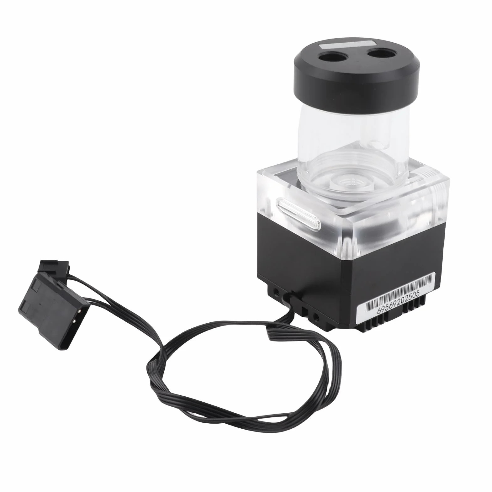 Generic Zbiornik Pompy PC Silne Chłodzenie Pompa Wodna 650L/H 3,5 Metra Głowica Pompy do Komputera Pompa Chłodząca wodą Konfiguracja Gier (12cm)