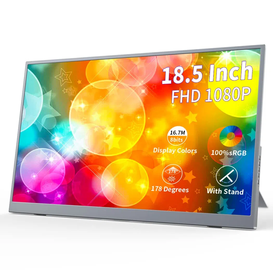 Przenośny monitor 4K OLED 4K, ekran dotykowy, 3840 x 2400, 100% wyświetlacz P3, 1 MS, pielęgnacja oczu, przenośny ekran do laptopa, Mac NUC Mini PC, konsola do gier (IPS 1920 x 1080 Nontouch
