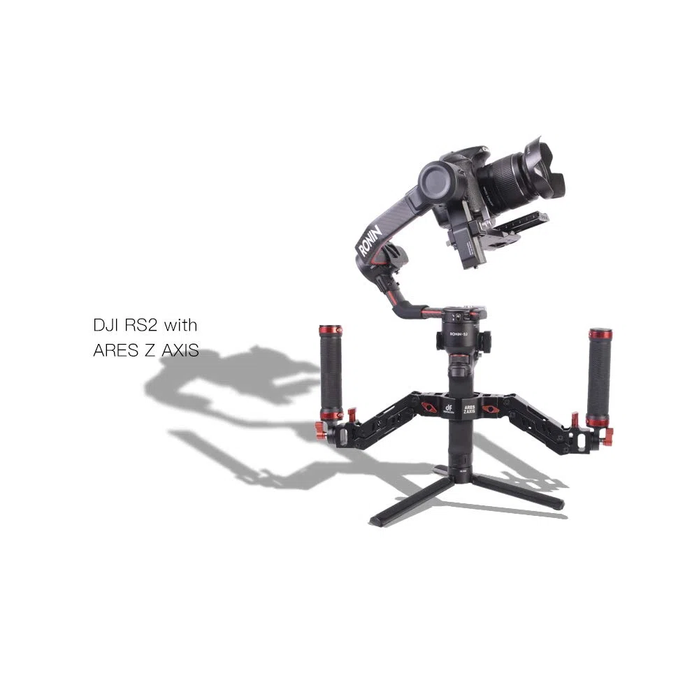 DF DIGITALFOTO ARES Z Axis Spring Dual Handle, elastyczny tłumiący odłączany podwójny uchwyt gimbala, kompatybilny z ZHIYUN Crane 2 MOZA FEIYU DJI Ronin S/S2/RS3/RS3 Pro 3 Axis Gimbal