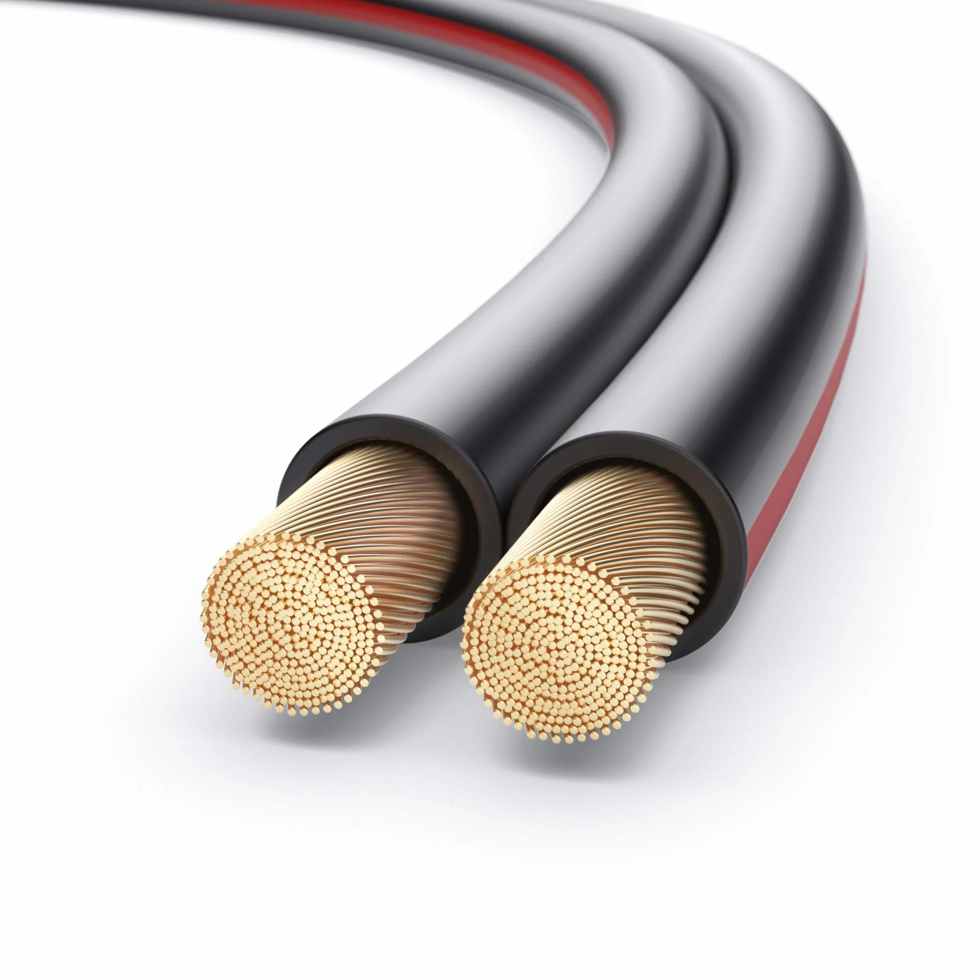 PureLink Kabel głośnikowy OFC 2 x 4,00 mm² 0,20 mm, 10,0 m, kabel miedziany z czystej miedzi do głośnika HiFi głośników subwoofera, kabel audio z oznaczeniem polaryzacji, czarny