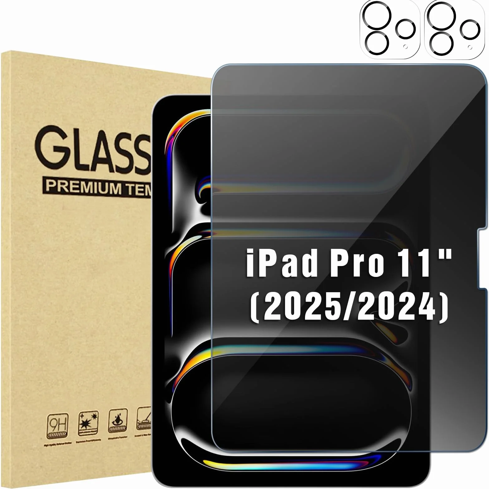 Folia prywatności ProCase do iPad Pro 11 cali M4 2024 szkło hartowane przezroczysta