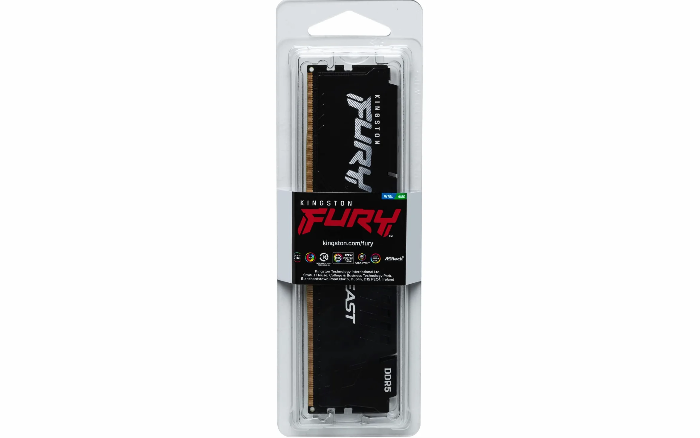 Kingston FURY Beast Black DDR5 8GB 5600MT/s CL40 DIMM Desktop Gaming Memory Pojedynczy moduł Intel XMP - KF556C40BB-8