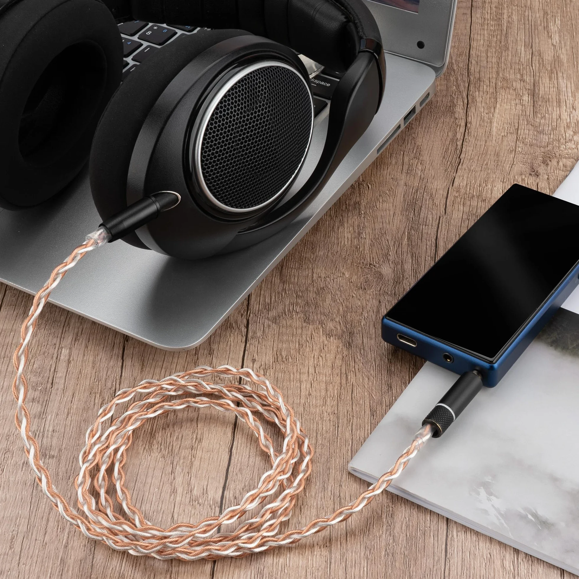 Geekria Apollo Kabel audio 2,5 mm do Sennheiser HD 620S/599/598/550/505, 1,2m