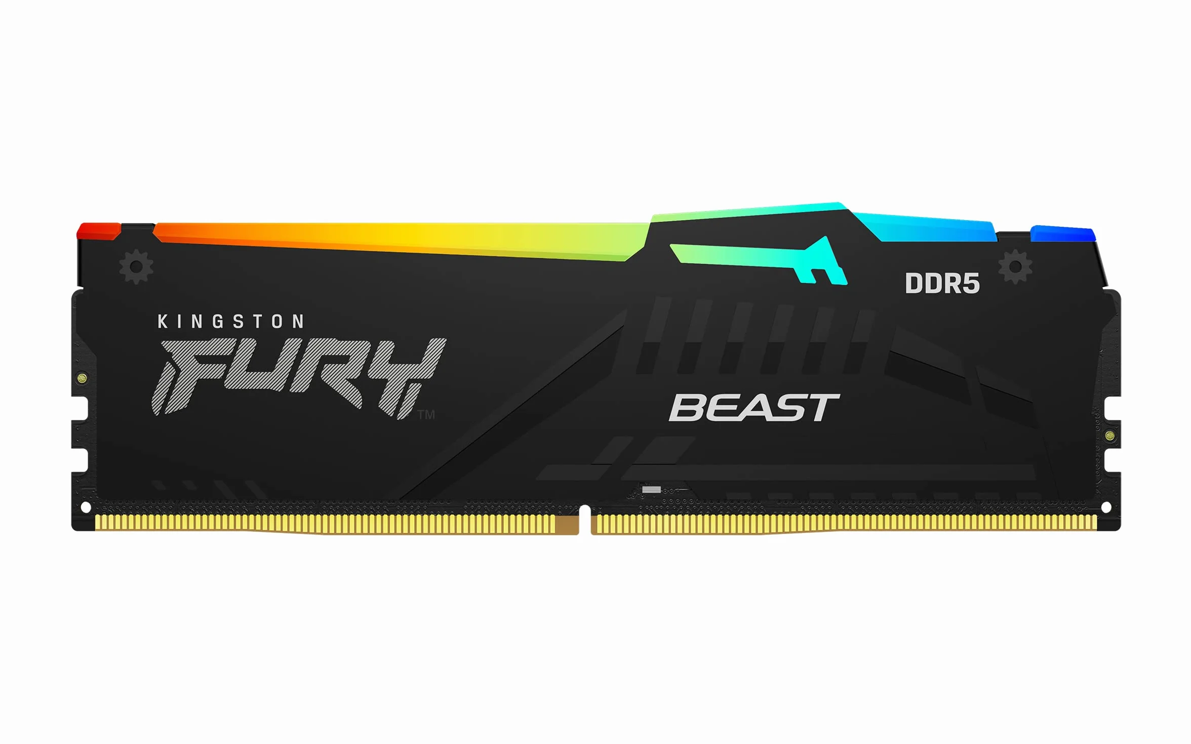 Kingston FURY Beast Black RGB 64GB (2x32GB) 6000MT/s DDR5 CL36 DIMM zestaw pamięci do gier stacjonarnych 2 AMD EXPO/Intel XMP - KF560C36BBE2AK2-64