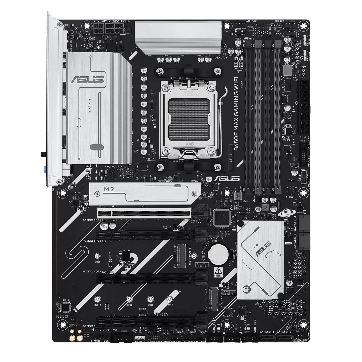 ASUS Prime B850-PLUS WiFi płyta główna dla graczy, gniazdo AMD AM5 (ATX, DDR5, PCIe 5.0, 3X M.2, WiFi 6E, DisplayPort, HDMI, BIOS Flashback, Aura Sync) | Zasilanie 8+2+1 faz, PCIe 5.0, 3 gniazda M.2, Wi-Fi 6E, Realtek 2.5 Gb, DisplayPort, HDMI, USB-A/C 10
