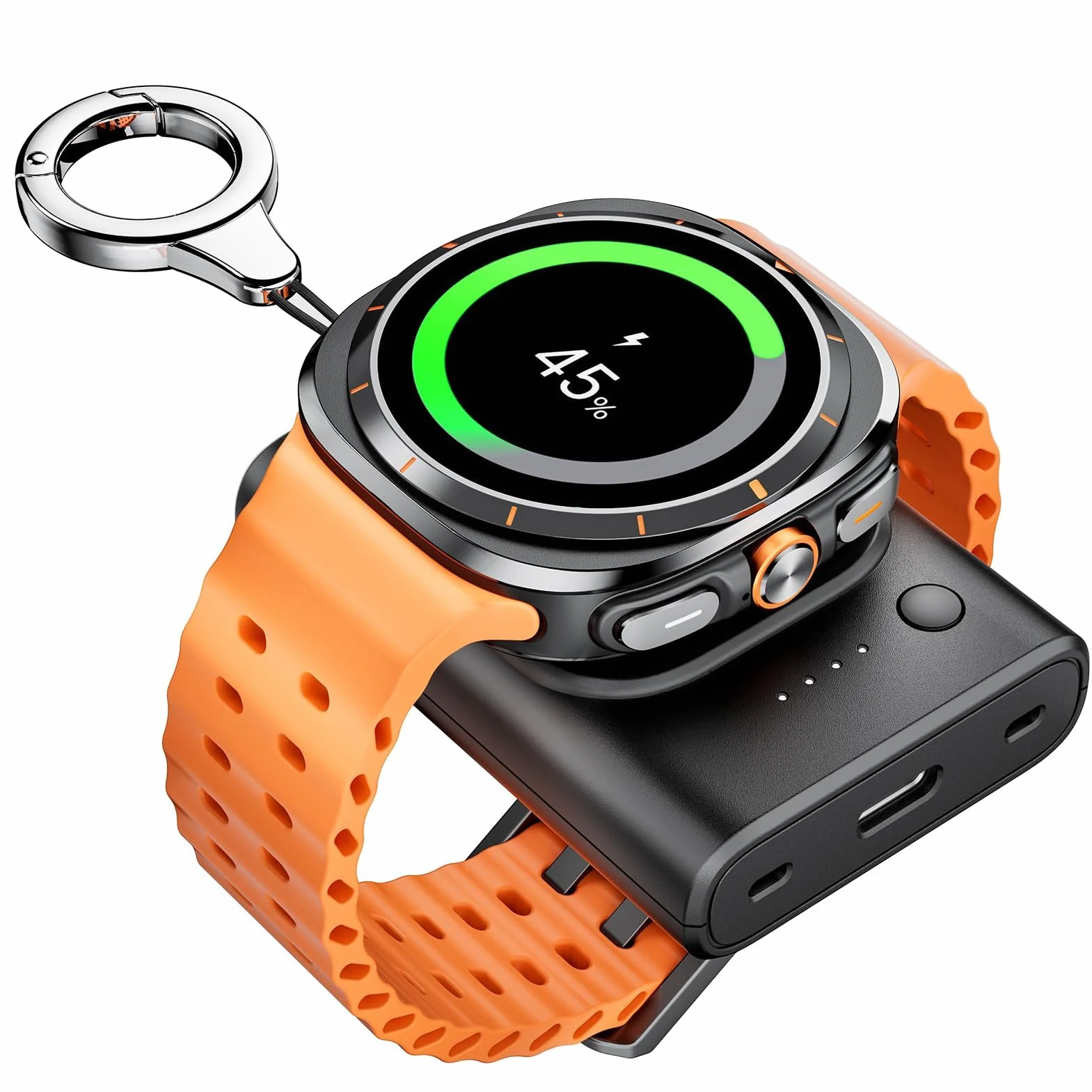 Phelinta Ładowarka do Samsung Galaxy Watch 8 Classic, 1800 mAh Przenośna Watch Ładowarka do Samsung Galaxy Watch 8/8 Classic/Ultra (2025)/Ultra/7/6/6 Classic/5/5 Pro/4