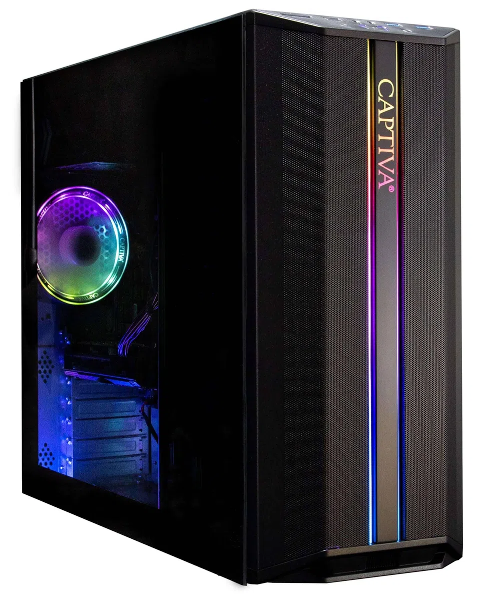 Captiva PC Entry Gaming R10-0032 (Ryzen 7 5700X/RTX5060 8GB GDDR7/SSD 1TB/16GB/WLAN/Windows 11 Home 64-bit) (100032)