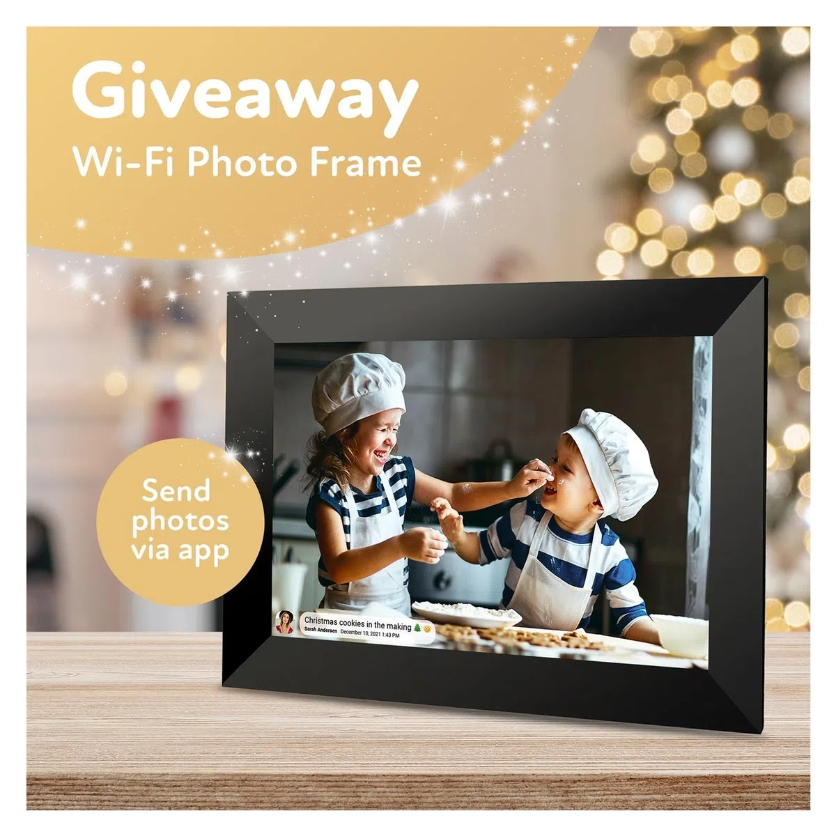8-calowa Inteligentna Ramka Na Zdjęcia WiFi Cyfrowa Album Fotograficzny IPS Ekran Dotykowy 1280 * 800 Zdjęcie 1080P Wideo 16 GB Pamięci WyjąTkowe WrażEnia Wizualne(Black 10.1 Inch)