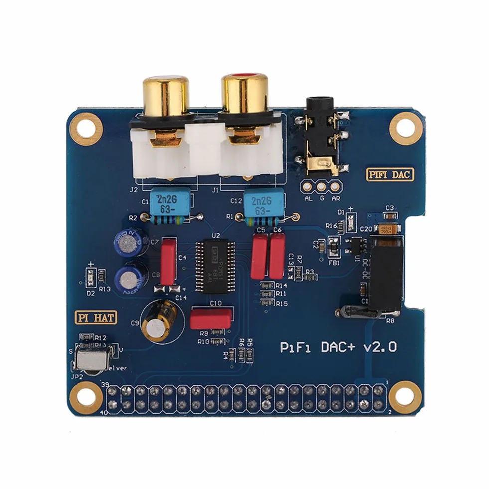 Vbestlife I2S Interfejs HiFi DIGI DAC Cyfrowy Moduł Karty Dźwiękowej do Raspberry Pi 3 Model B / 2B / B