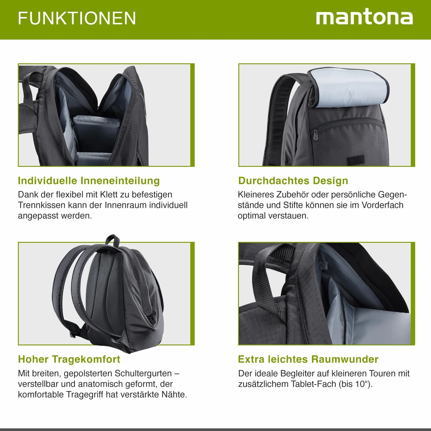 Mantona Elements 10 plecak do aparatu czarny