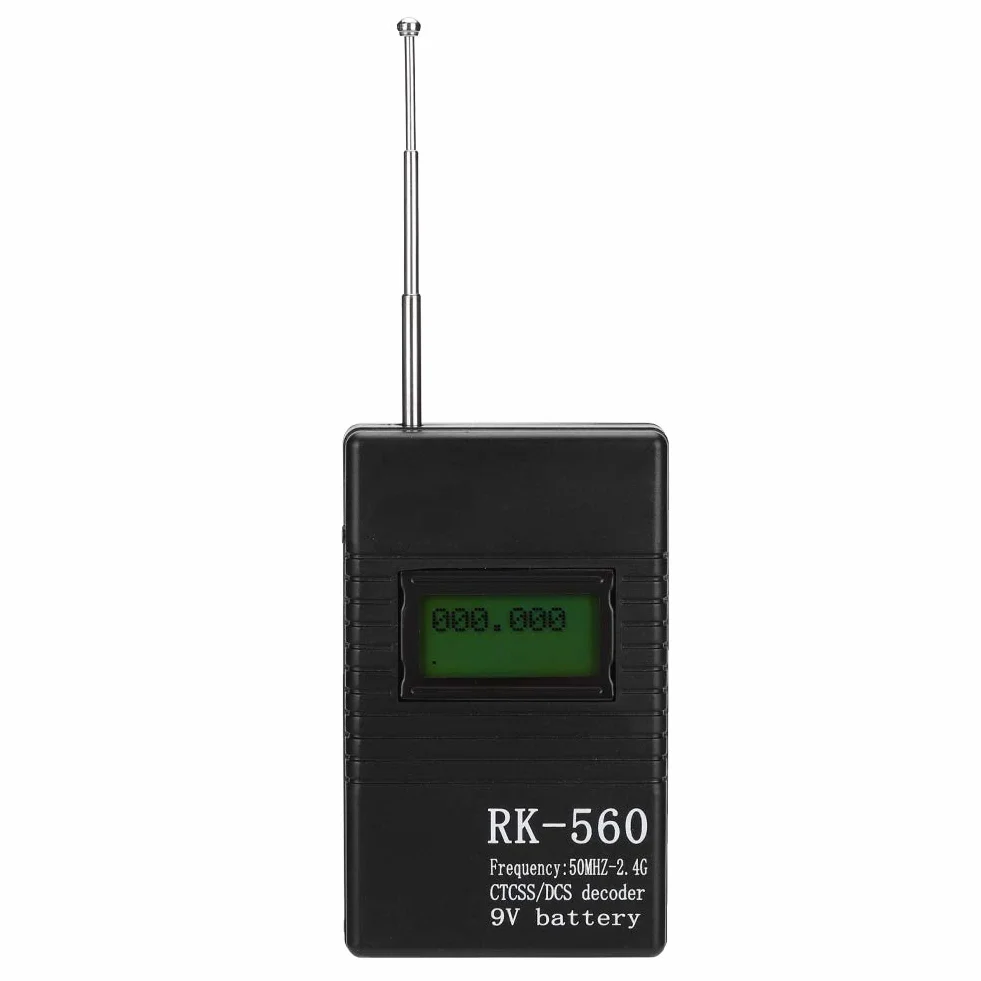 Przenośny Ręczny Licznik Częstotliwości, Dokładny Miernik Częstotliwości RK560 50 Mhz-2.4 Ghz, Przenośny Ręczny Tester Częstotliwości Radiowej, z Anteną