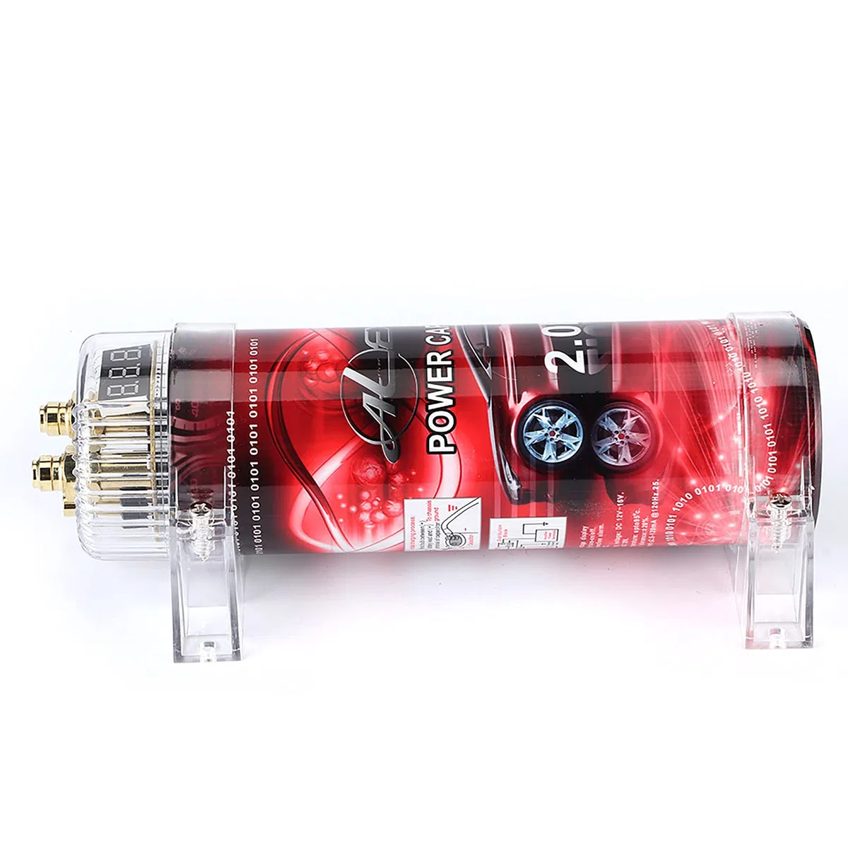 Dioche 2 Samochodowy Regulator Napięcia Wzmacniacza Kondensatorowego z Cyfrowym Wyświetlaczem dla Systemów 10-16 V DC