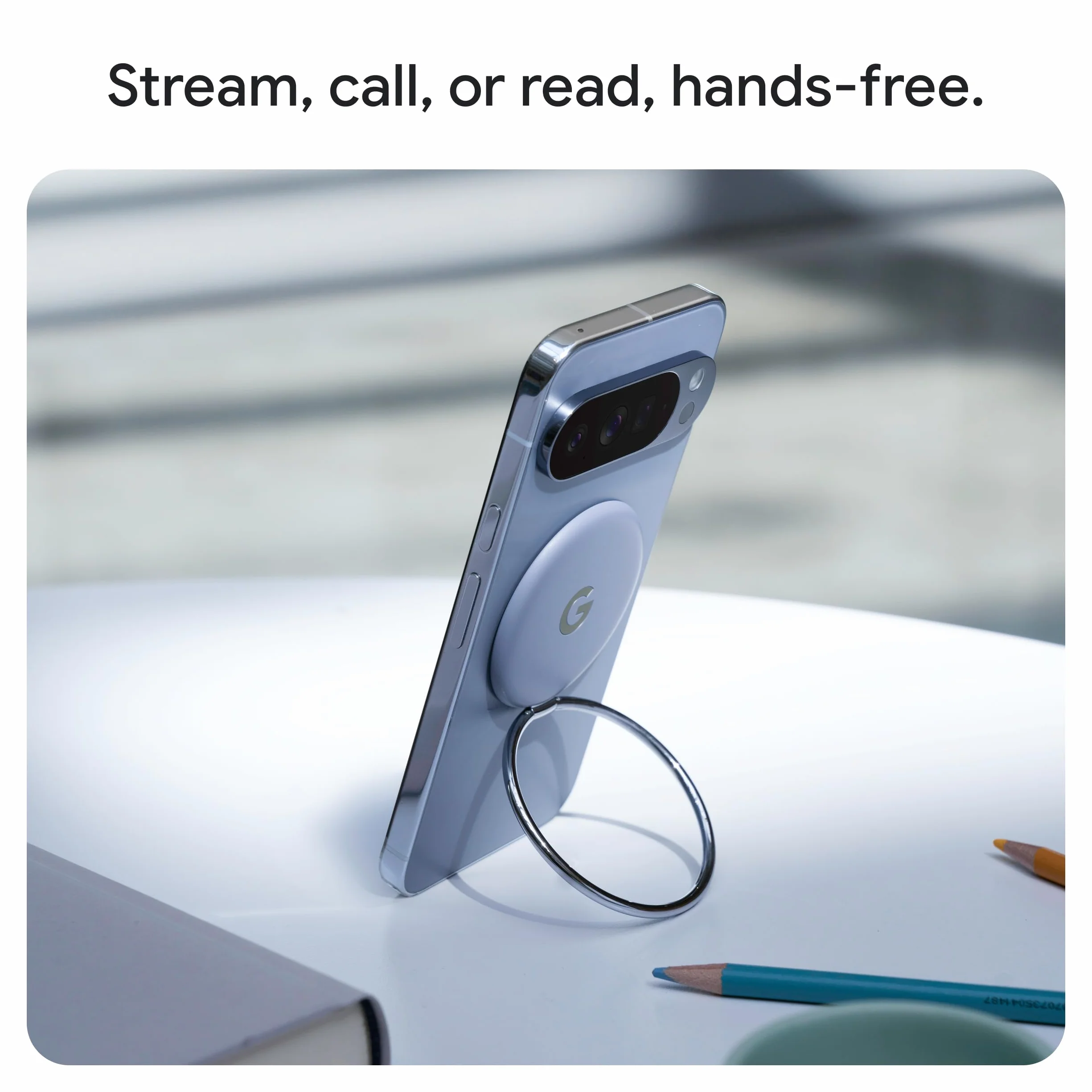 Pixelsnap Ring Stand - Kompatybilny z Qi2 - Wyświetlanie bez użycia rąk