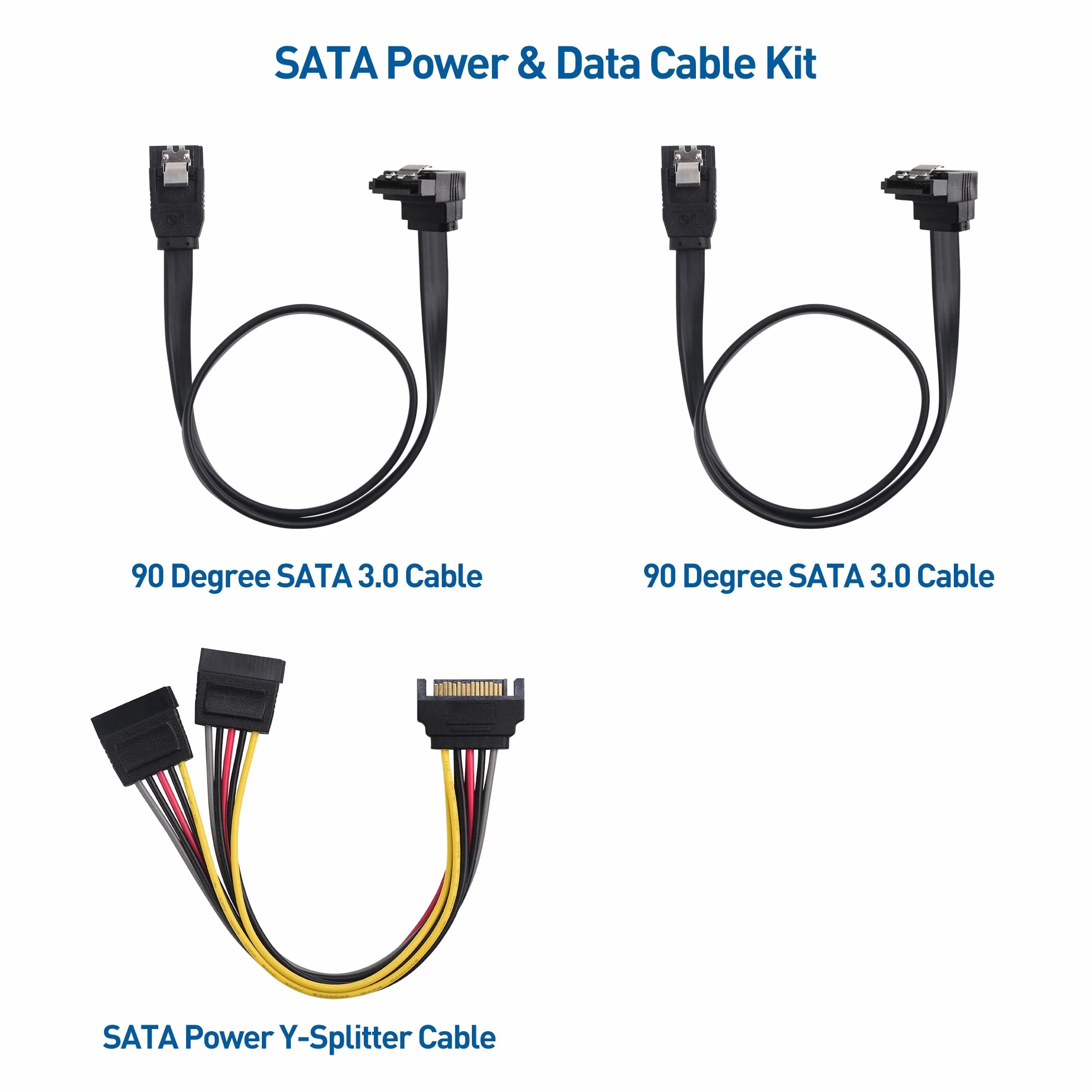 Cable Matters Zestaw 2 ramek montażowych SSD 2.5 na 3.5 dual (adapter SSD 2,5 na 3,5) All-in-One Kit w kolorze czarnym – zestaw zawiera uchwyt, śruby, kabel i śrubokręt
