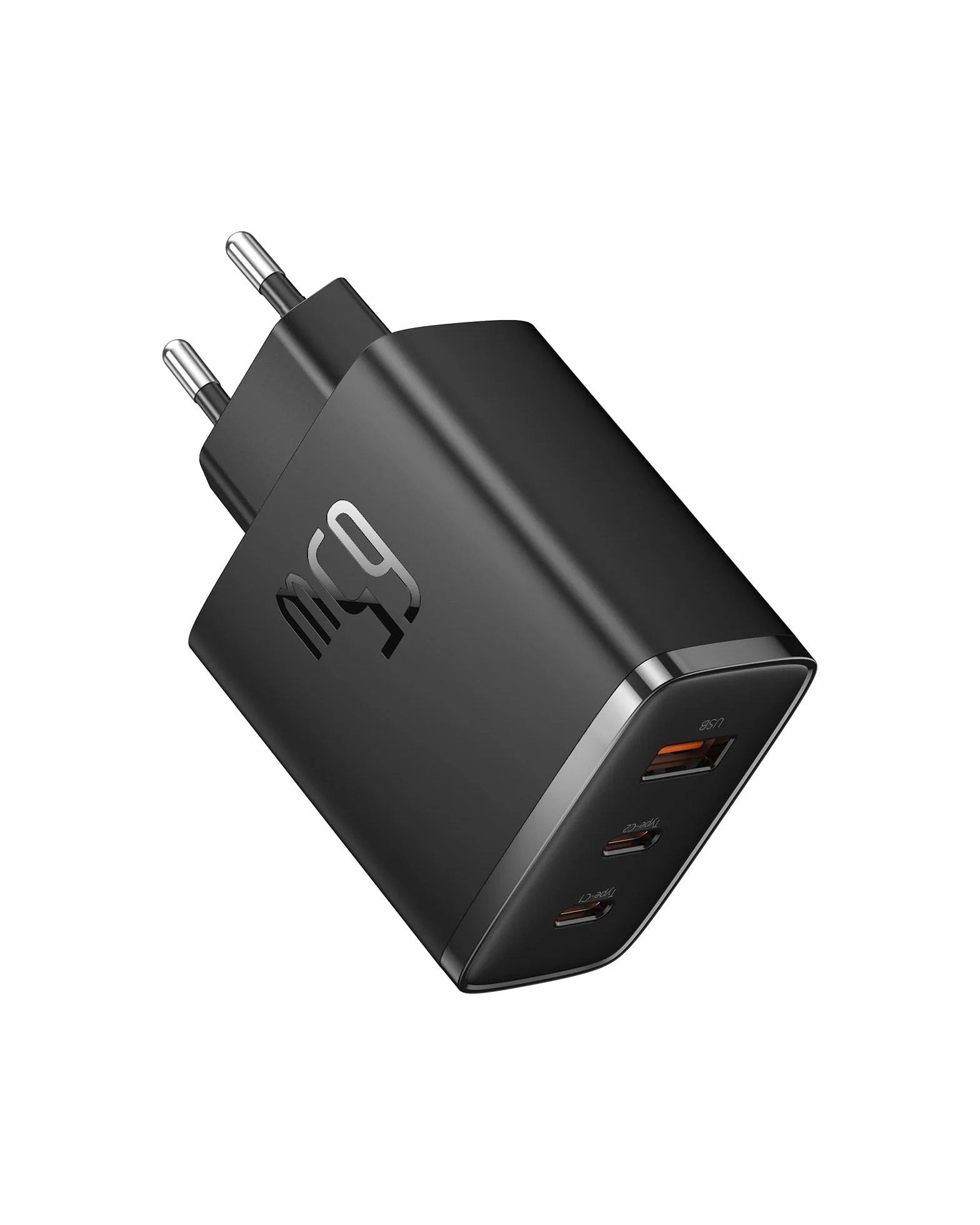 Baseus Ładowarka USB C, 65 W, zasilacz USB C, 3-portowy ładowarka PD, ładowarka z PPS, GaN szybka ładowarka kompatybilna z MacBook Pro/Air, iPhone 15/14/13/12, iPad Pro, Galaxy S23 Ultra, S23+, S23,