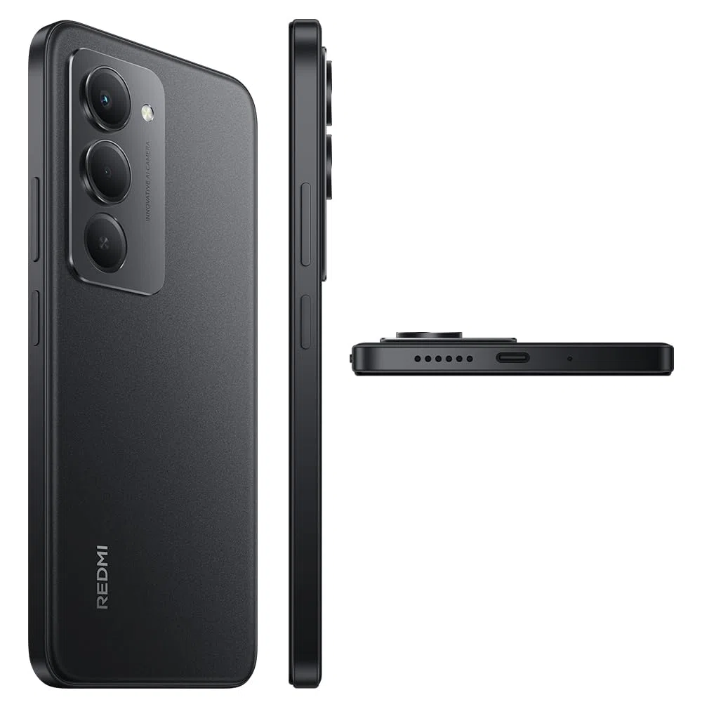 Xiaomi Redmi 15 NFC smartfon, 8 GB + 256 GB, ekran 6,9" FHD+, czarny, akumulator 7000 mAh, szybkie ładowanie 33 W, wyświetlacz 144 Hz, AdaptiveSync, podwójny system AI 50 MP, bez ładowania