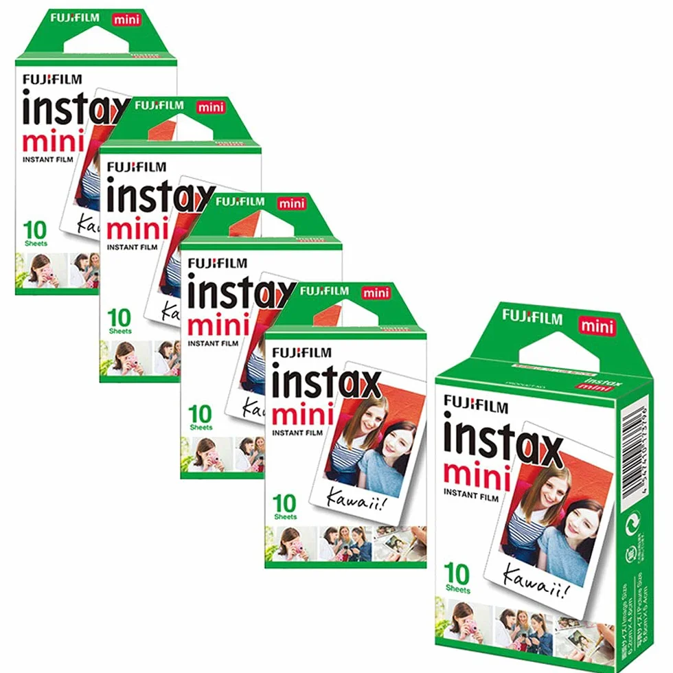 Fujifilm Instax Mini 7, 8, 9, 11, 25, 70, 90, zestaw 50 filmów