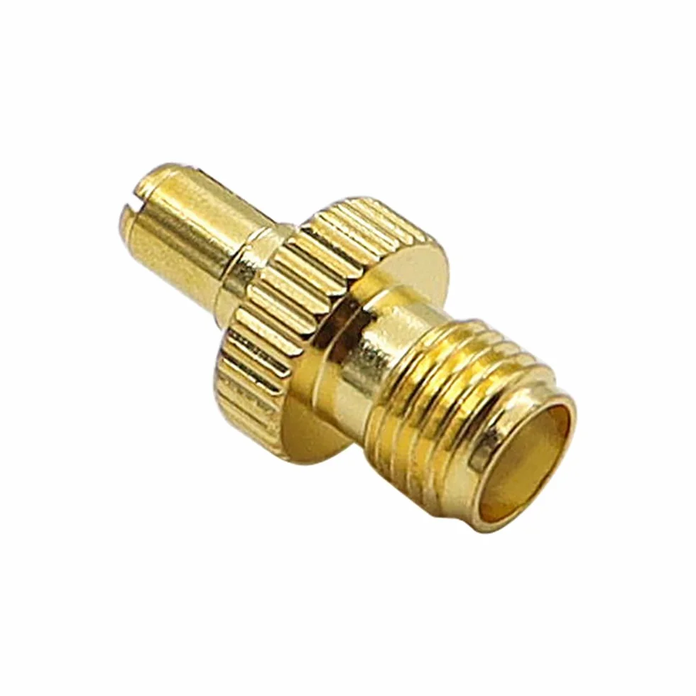 Alnicov 2szt SMA żeński do TS9 męski adapter TS9 do SMA adapter antenowy koncentryczny złącze pozłacane do zewnętrznej anteny kompatybilny z routerem 4G mobilny szerokopasmowy,