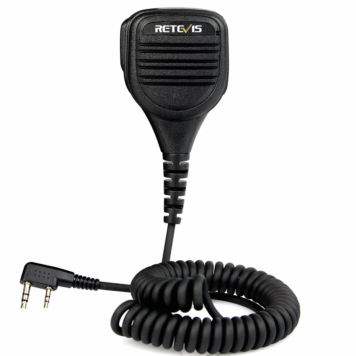 Retevis Dwukierunkowy Mikrofon Naramienny 2-Pinowy Kompatybilny z RT24 RT27 RT22 RT28 RT617 RT618 RT619 TYT Kenwood Walkie Talkie