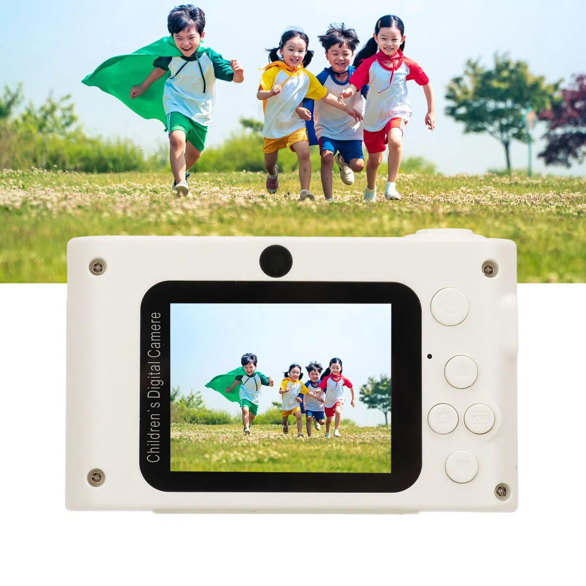 Aparat Cyfrowy 1080P z Dwoma Obiektywami i rozdzielczością 40 MP, Ekranem IPS, Autofokusem, Przyjazny dla środowiska, na świąteczny (WHITE)